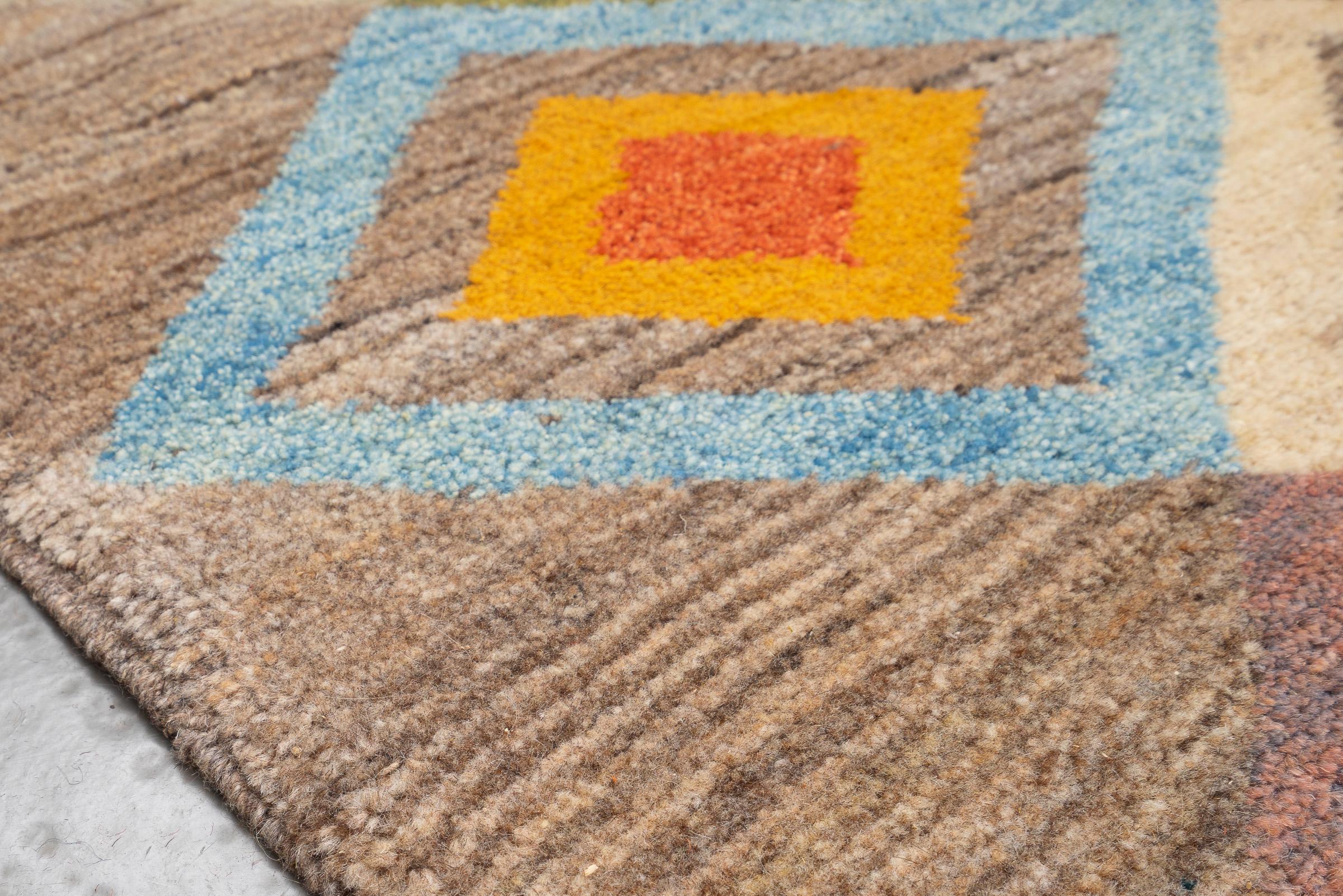 New Weave Qashqai Shooli Diamonds Persian Gabbeh Rug