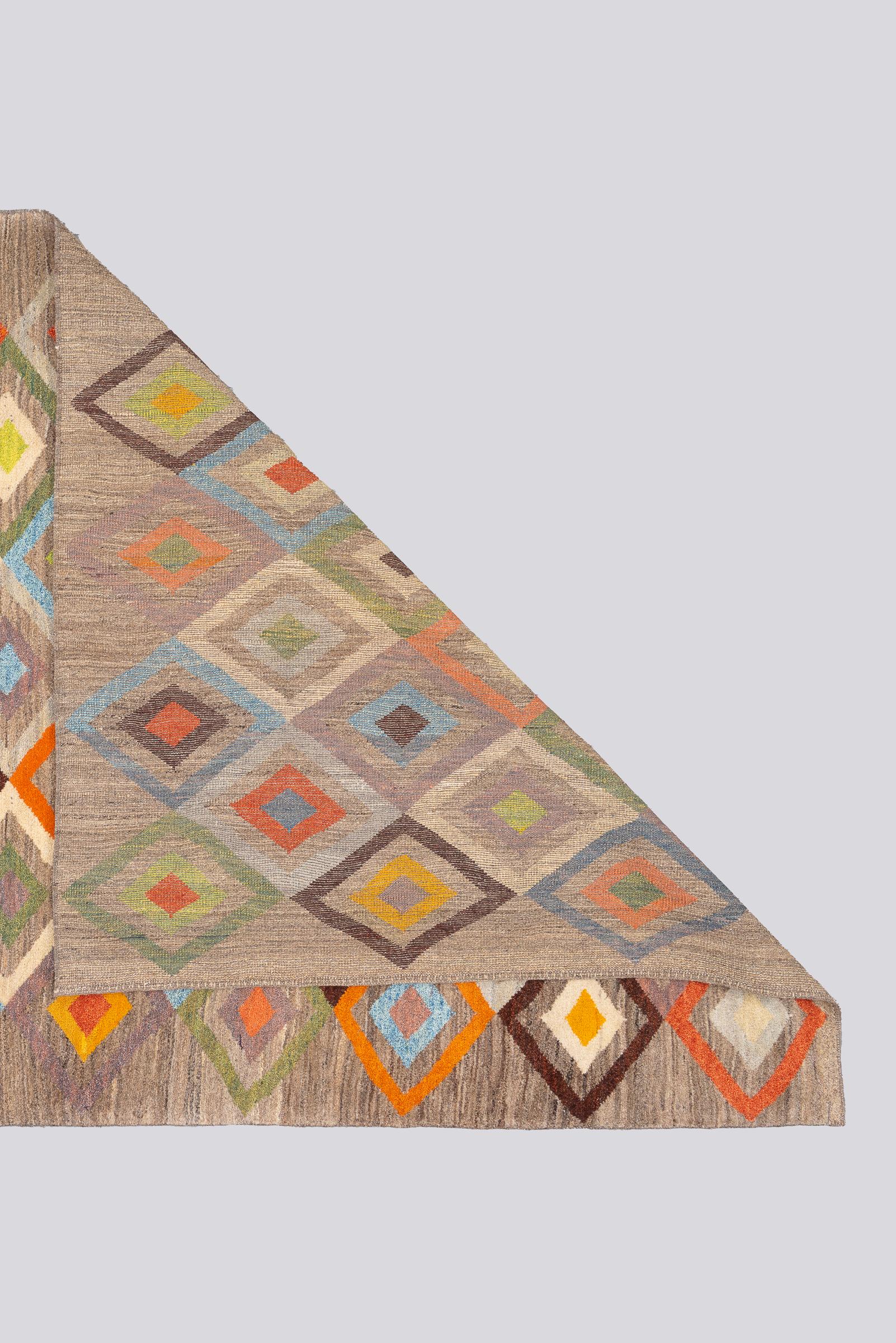 New Weave Qashqai Shooli Diamonds Persian Gabbeh Rug