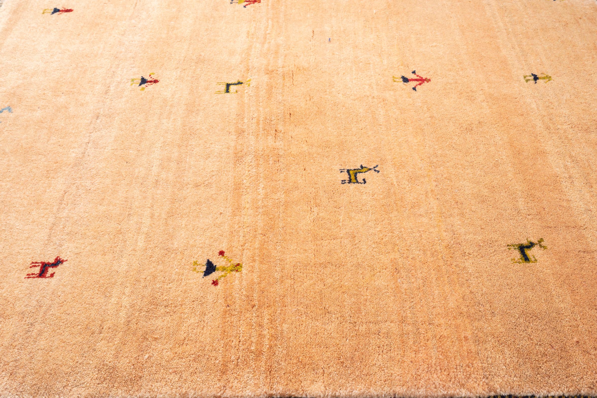 Qashqai Self Dye Persian Gabbeh Rug