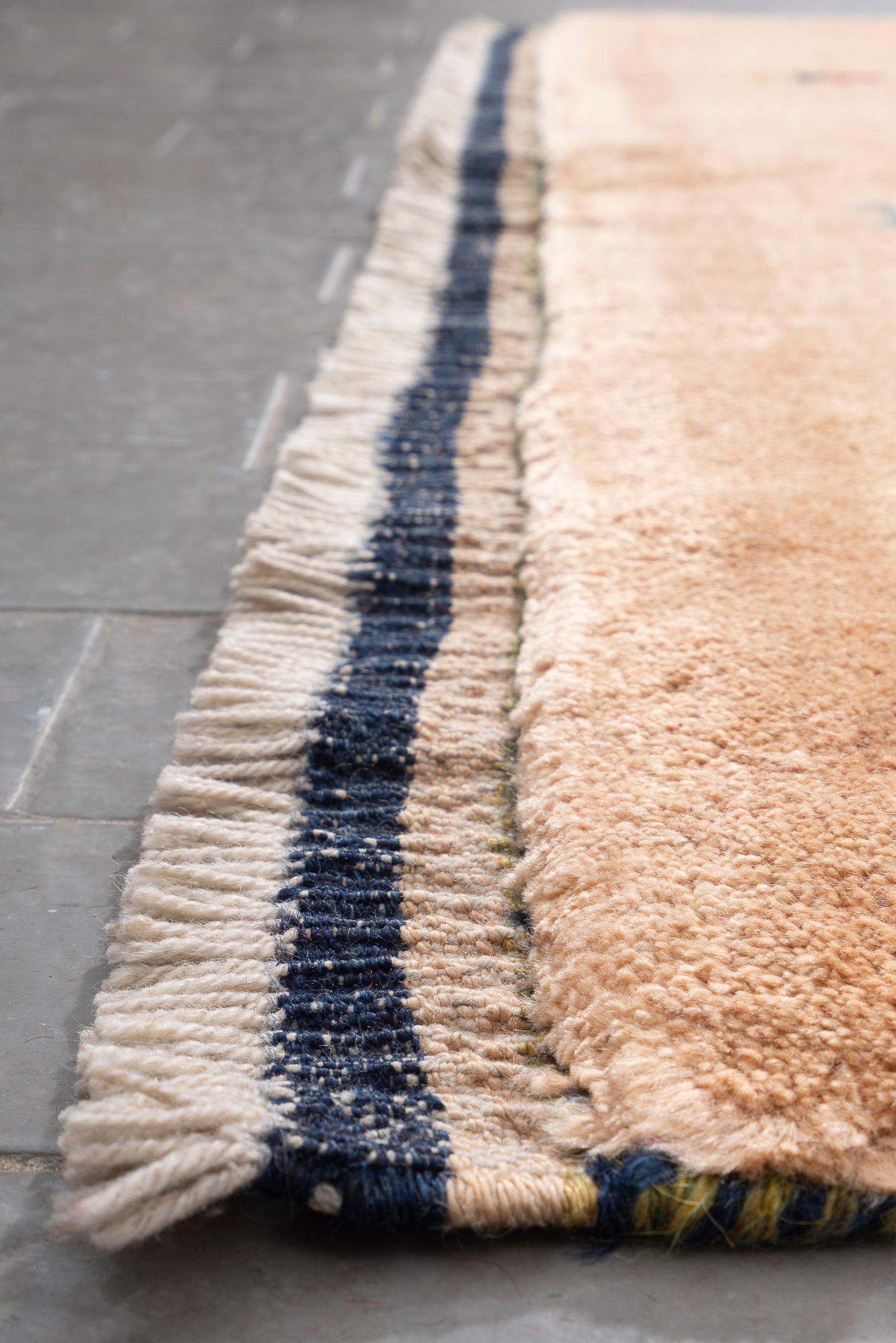 Qashqai Self Dye Persian Gabbeh Rug