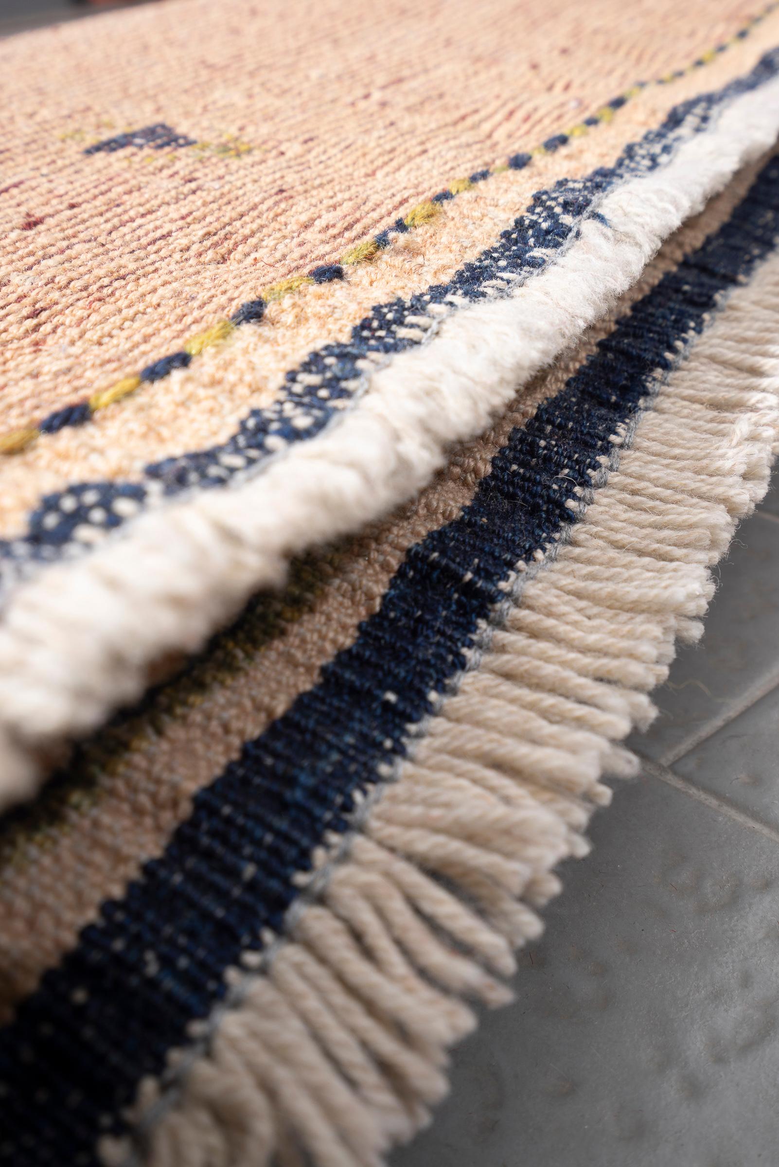 Qashqai Self Dye Persian Gabbeh Rug