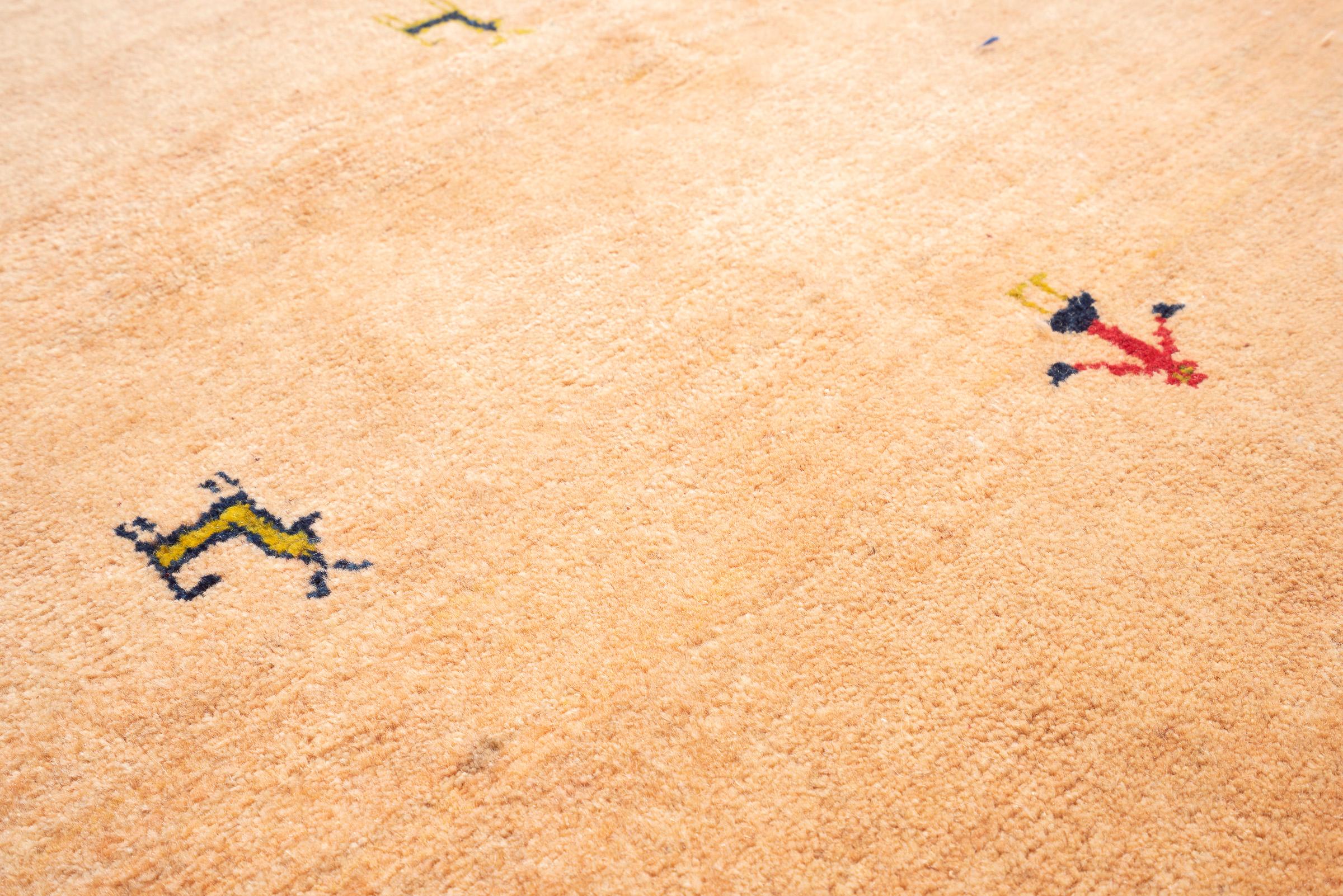Qashqai Self Dye Persian Gabbeh Rug
