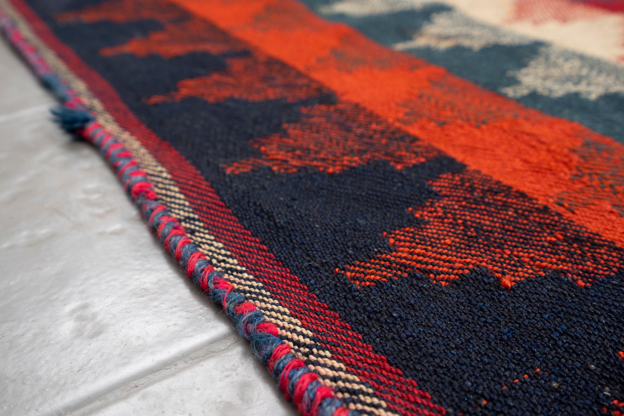 Qashqai Vintage Stripe Persian Jajim Flatweave