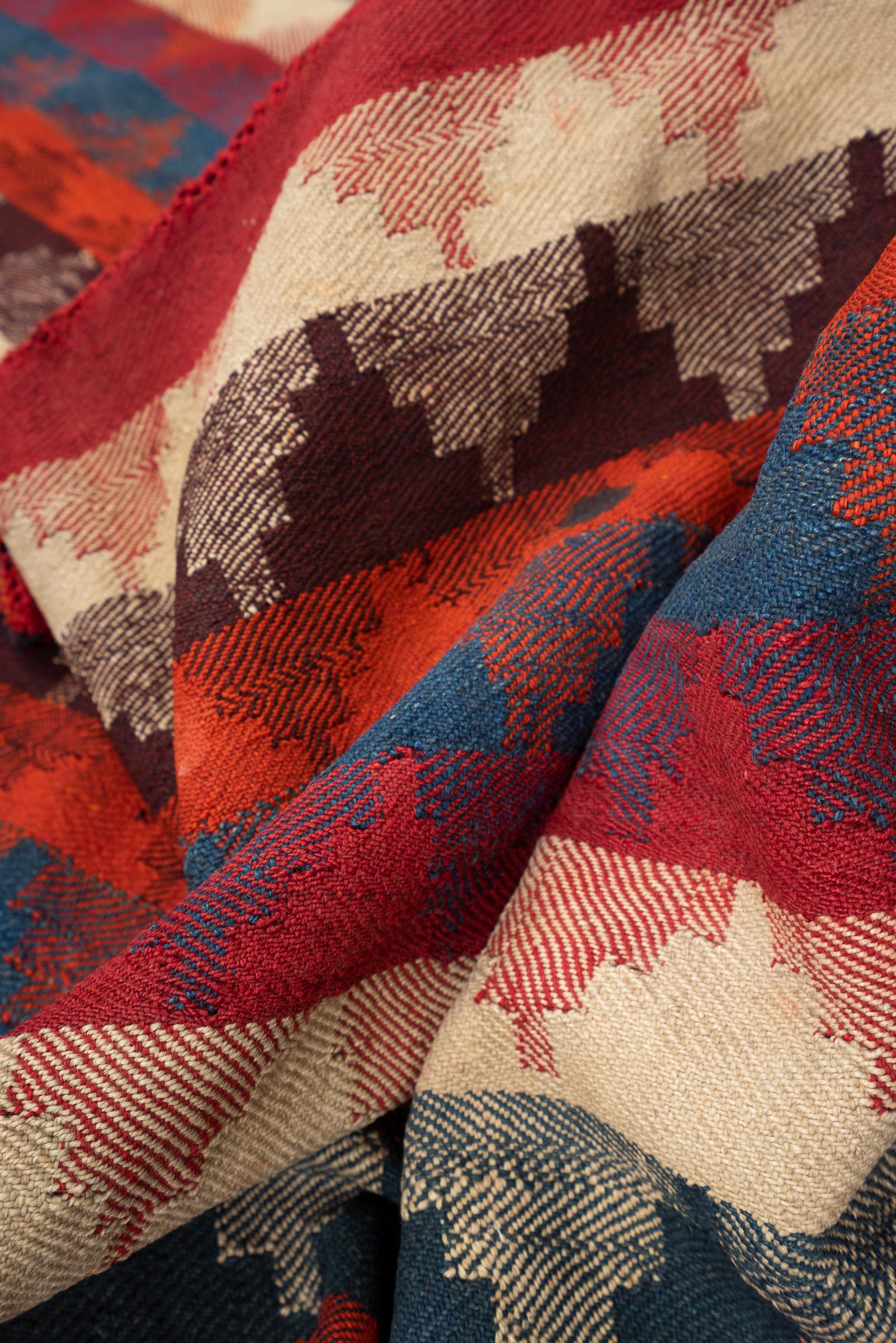 Qashqai Vintage Stripe Persian Jajim Flatweave