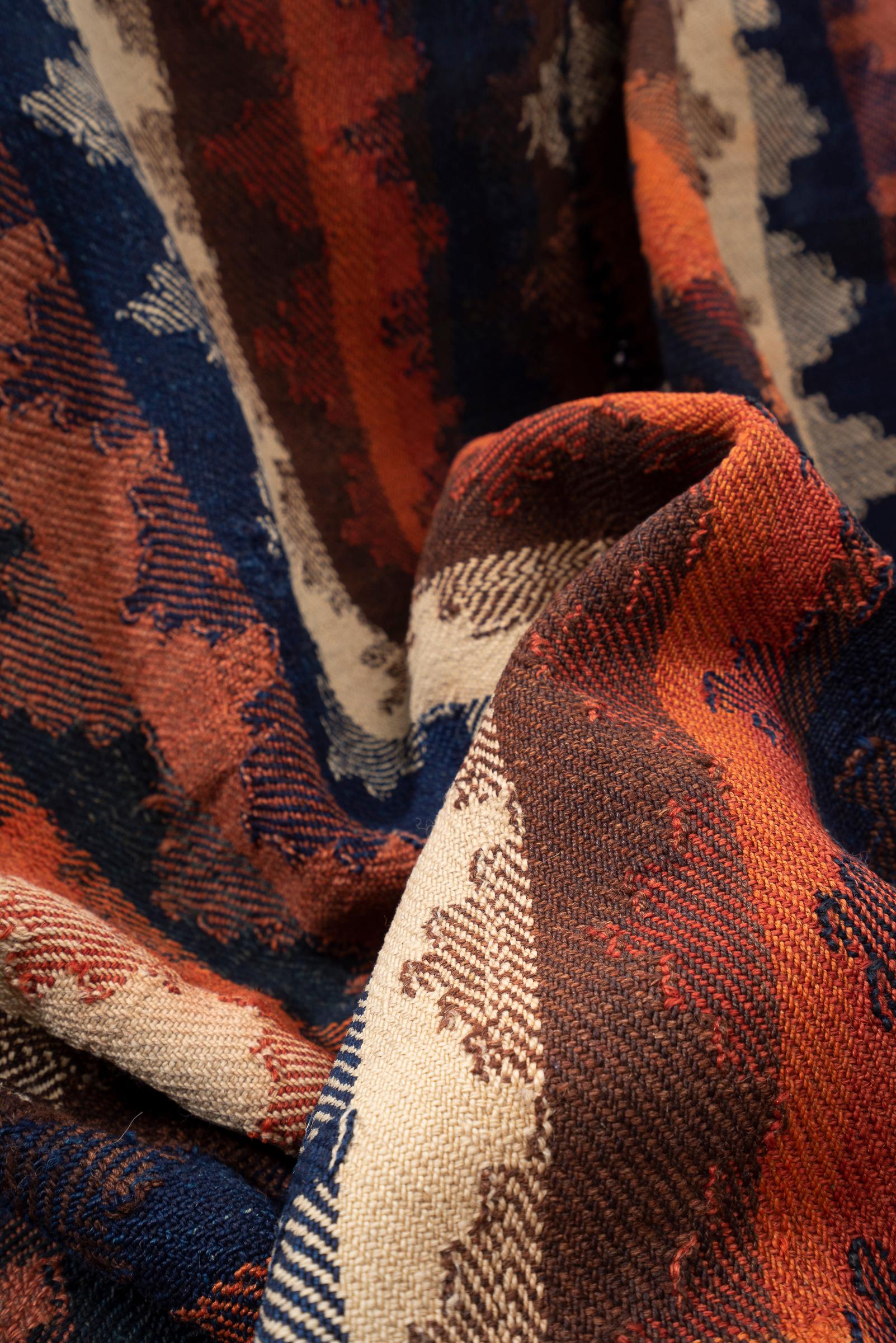 Qashqai Antique Stripe Persian Jajim Flatweave