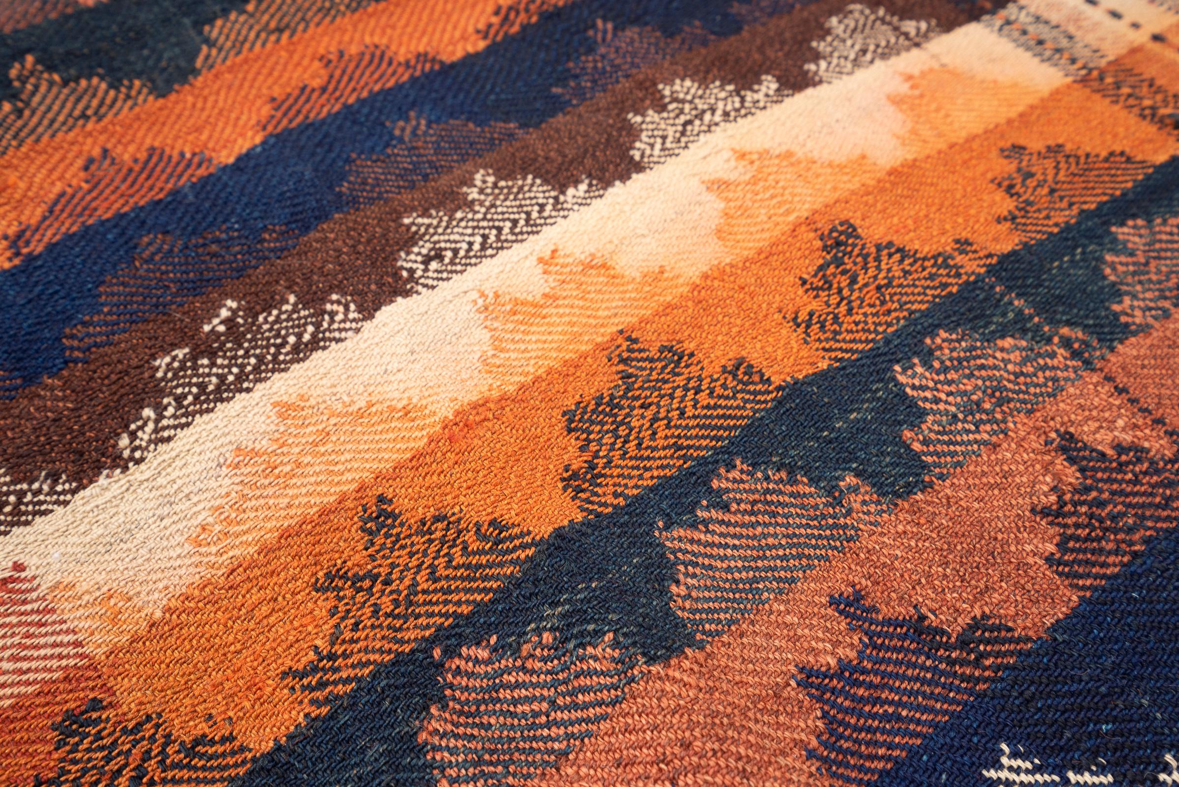 Qashqai Antique Stripe Persian Jajim Flatweave