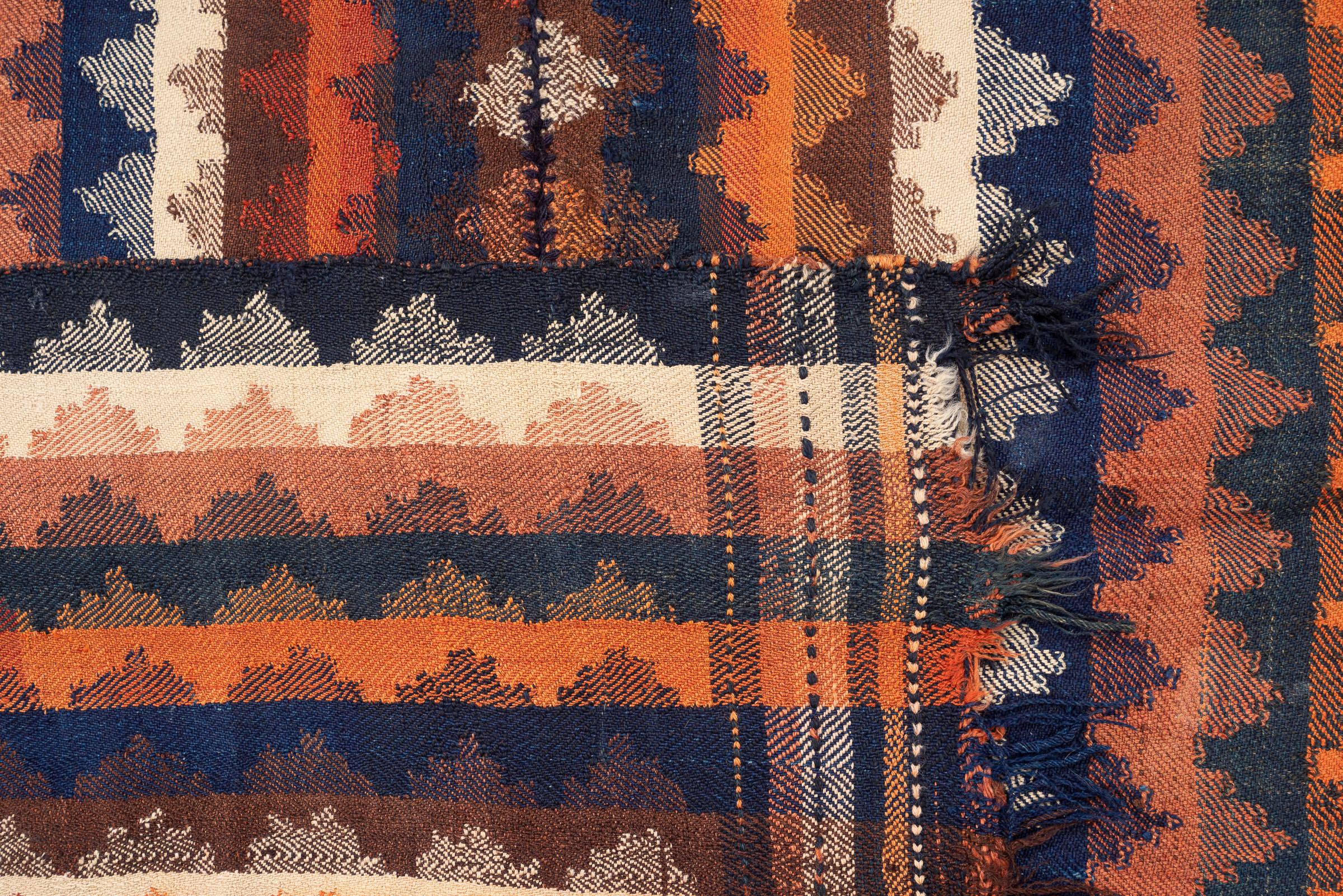 Qashqai Antique Stripe Persian Jajim Flatweave