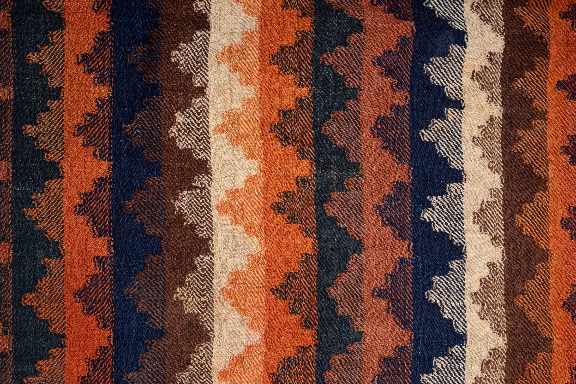 Qashqai Antique Stripe Persian Jajim Flatweave