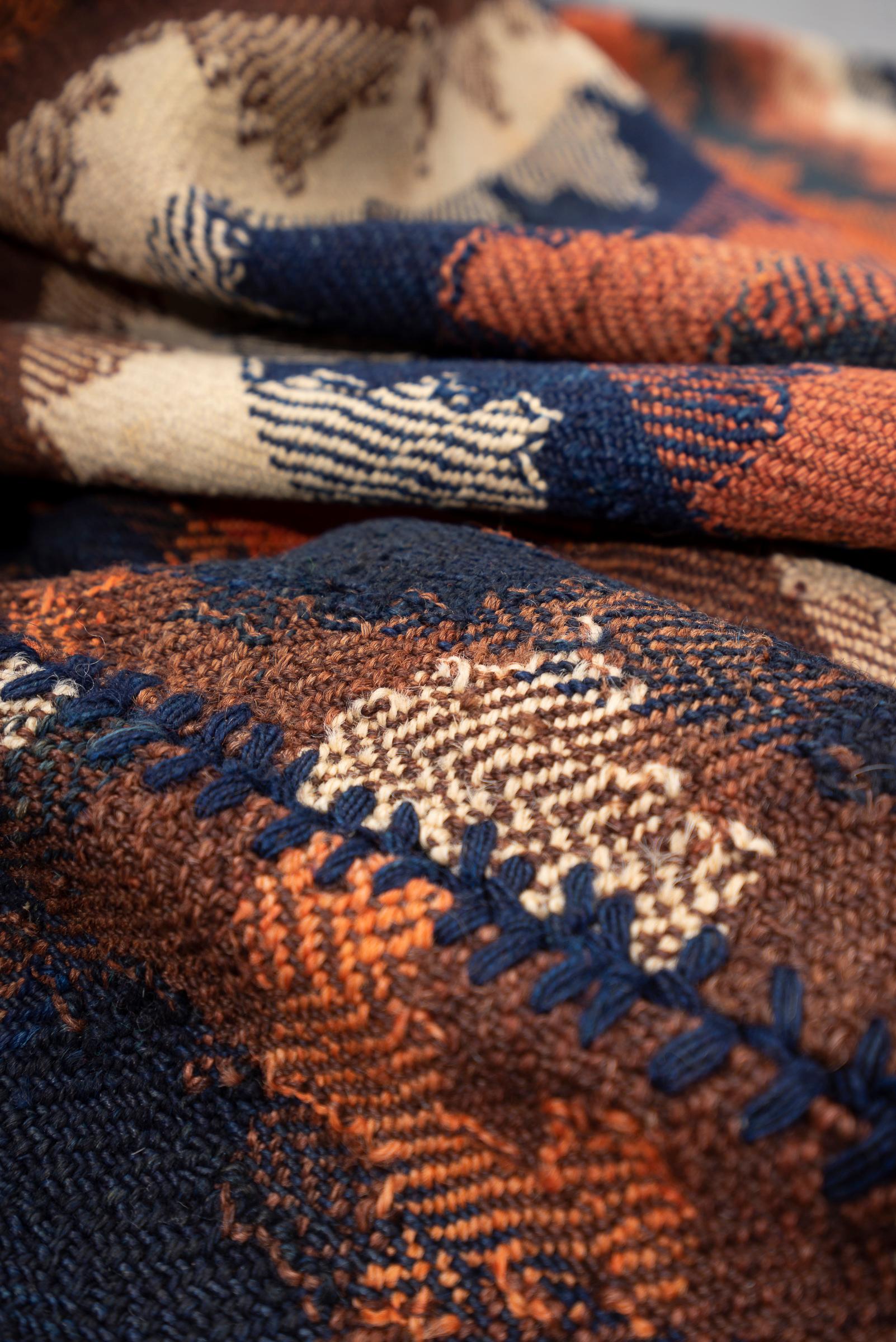 Qashqai Antique Stripe Persian Jajim Flatweave