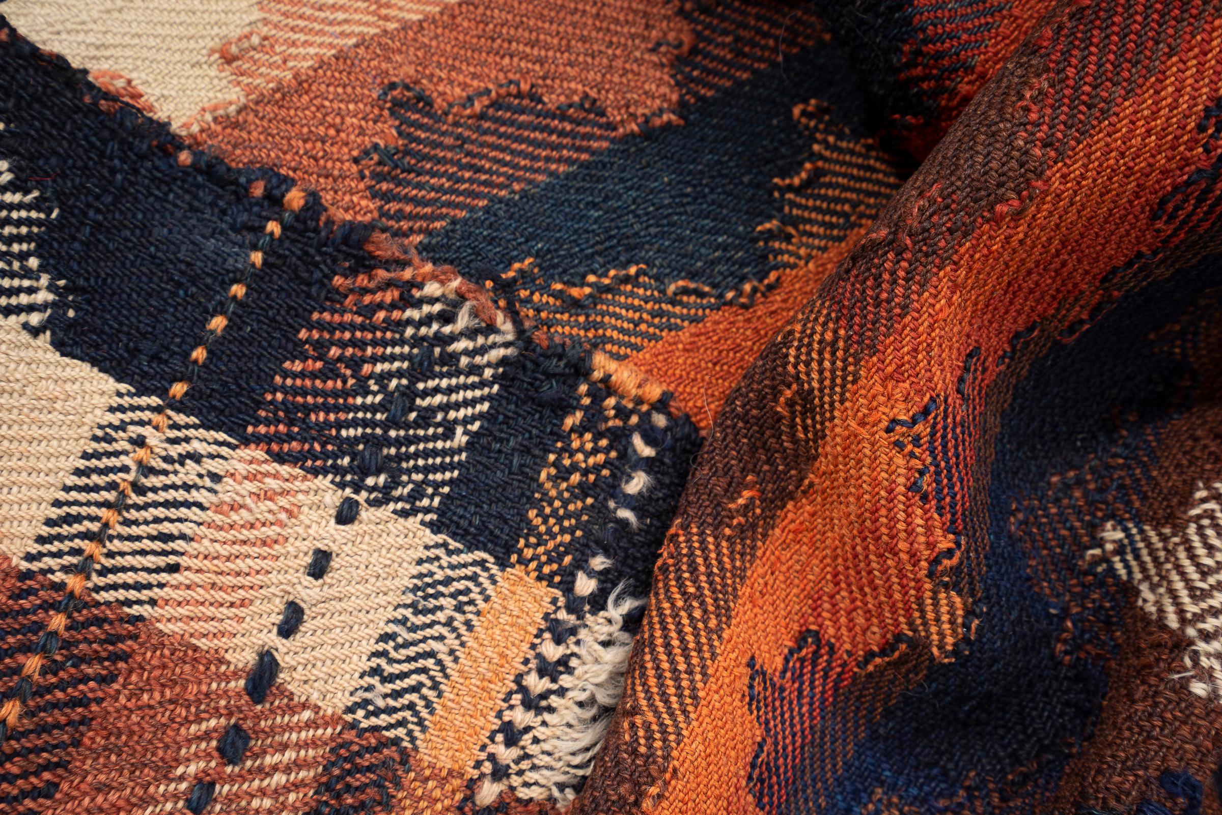 Qashqai Antique Stripe Persian Jajim Flatweave