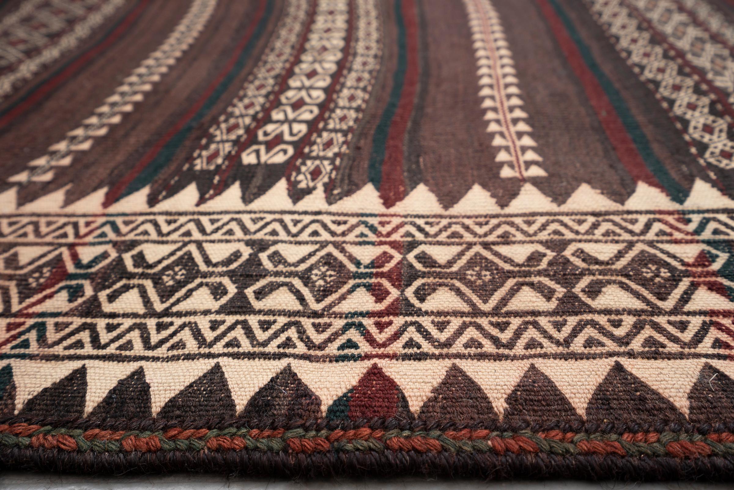 Antique Baluch Muharramat Persian Kilim Rug