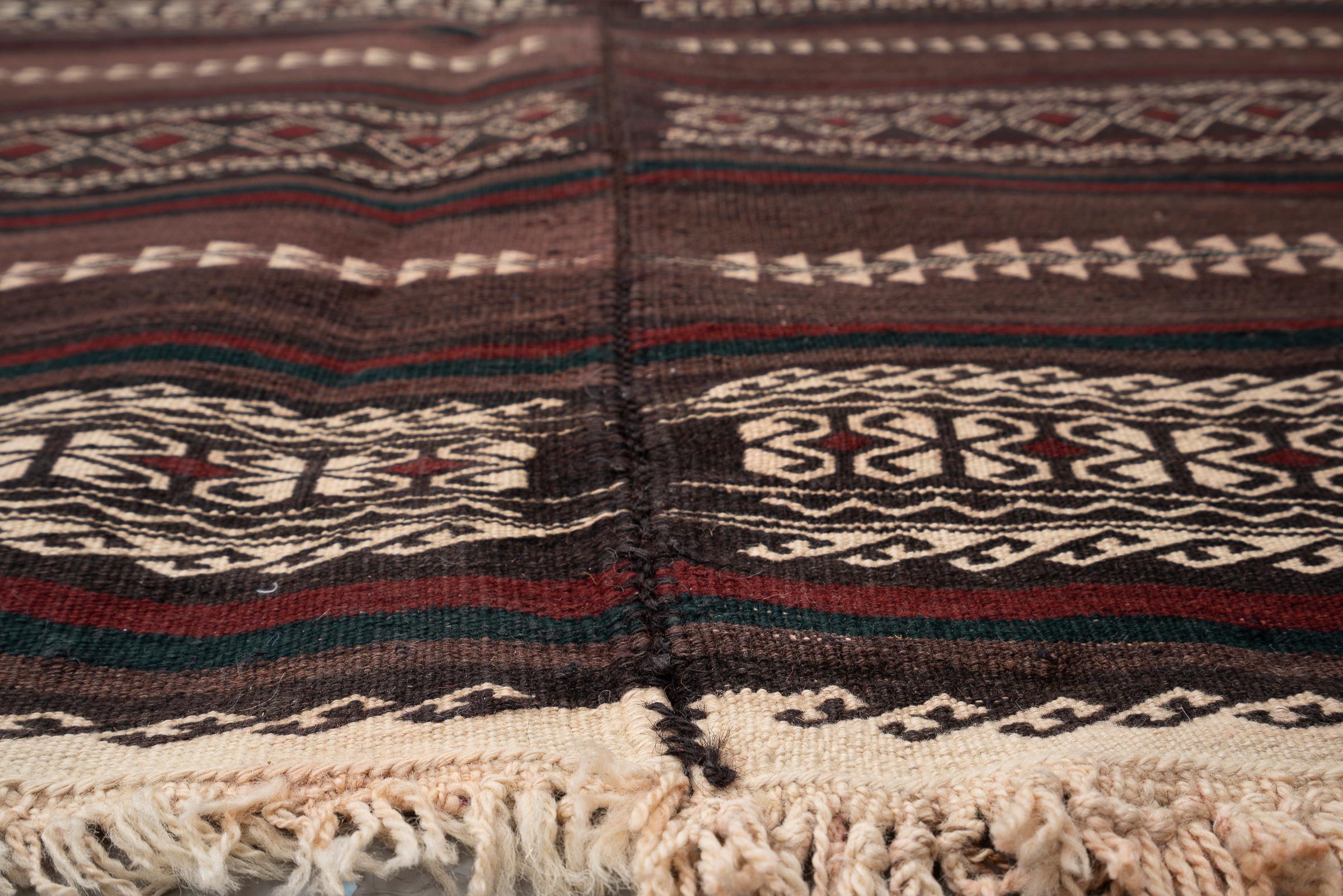 Antique Baluch Muharramat Persian Kilim Rug