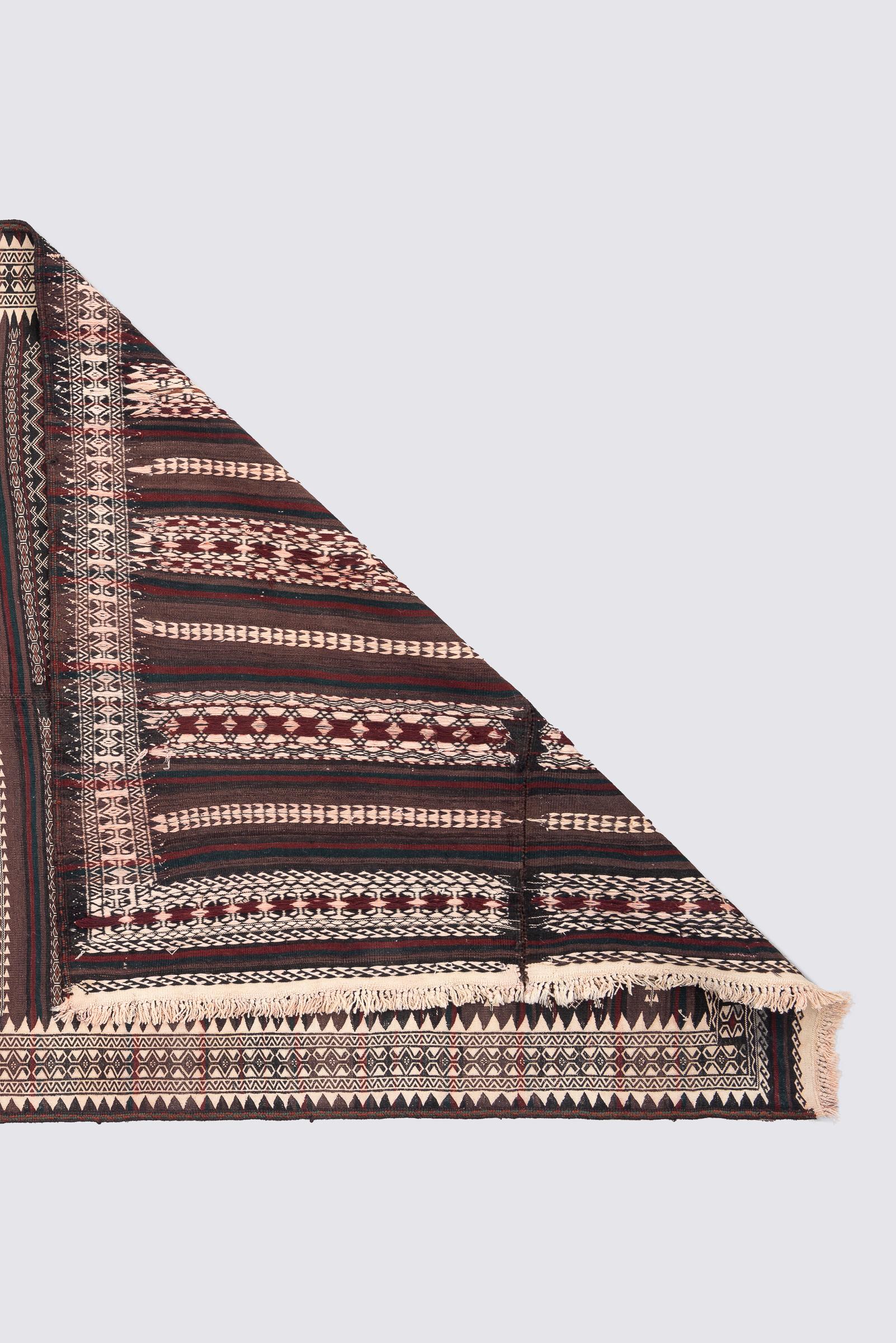 Antique Baluch Muharramat Persian Kilim Rug