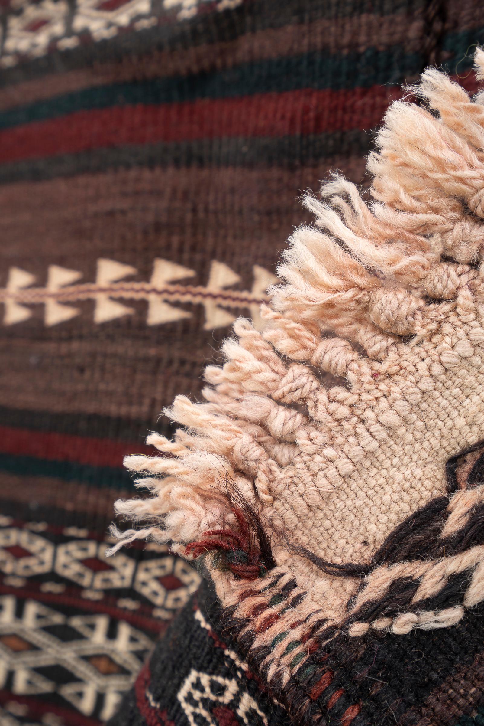 Antique Baluch Muharramat Persian Kilim Rug