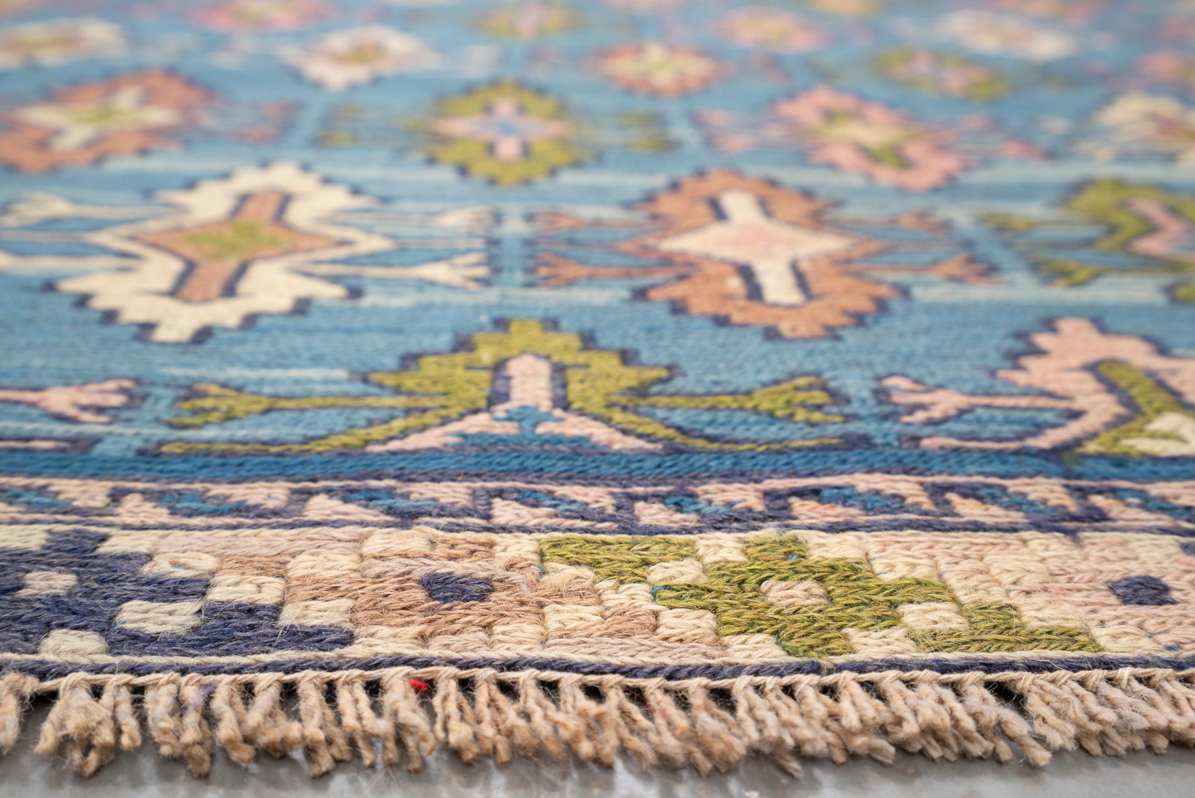 Vintage Moqan Shahsavan Persian Soumak Rug