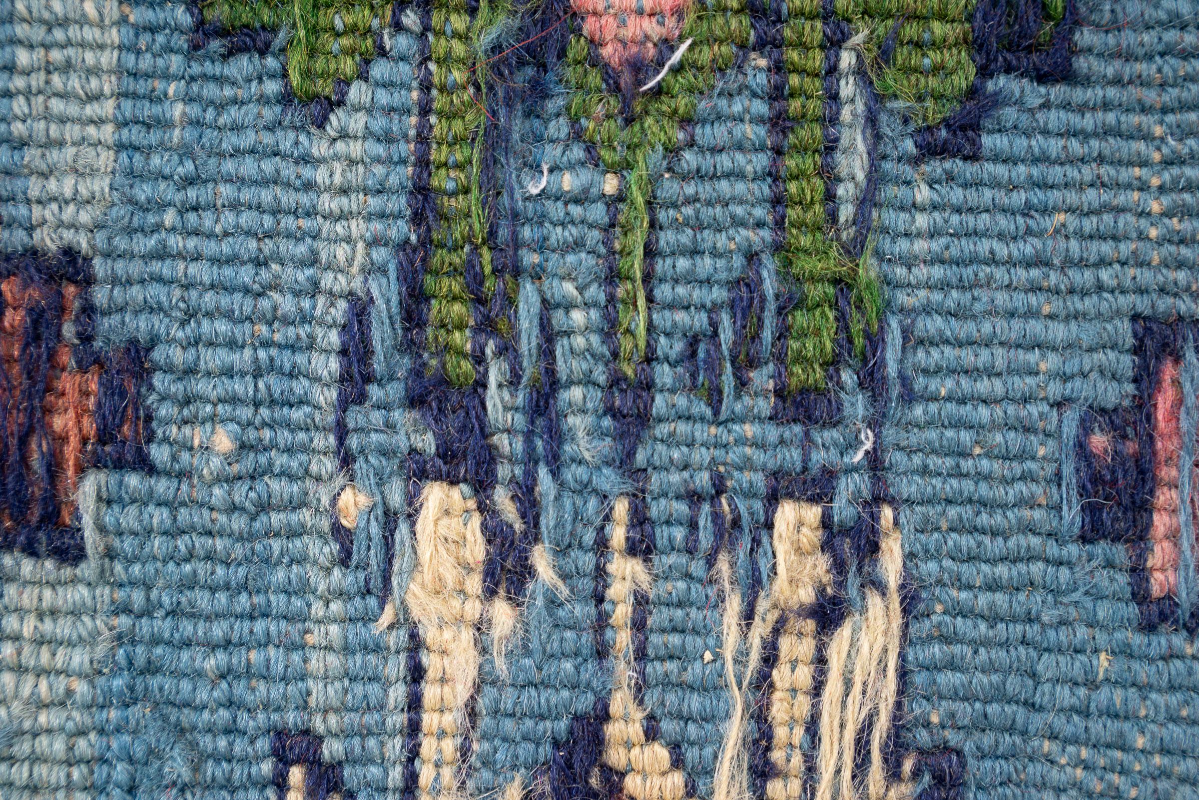Vintage Moqan Shahsavan Persian Soumak Rug