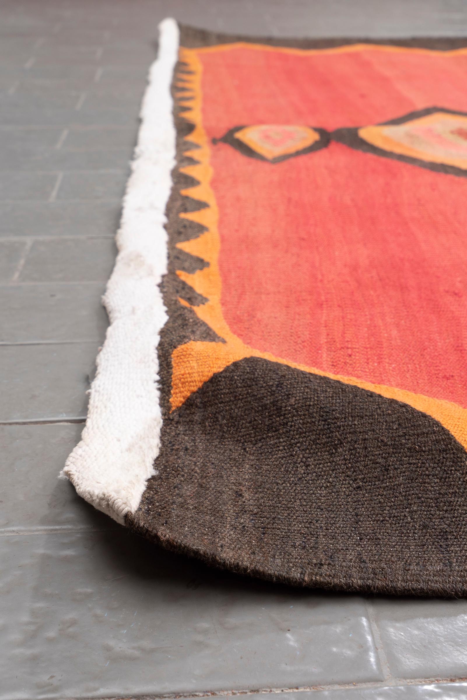 Antique Zanjan 7 Toranj Persian Kilim Rug