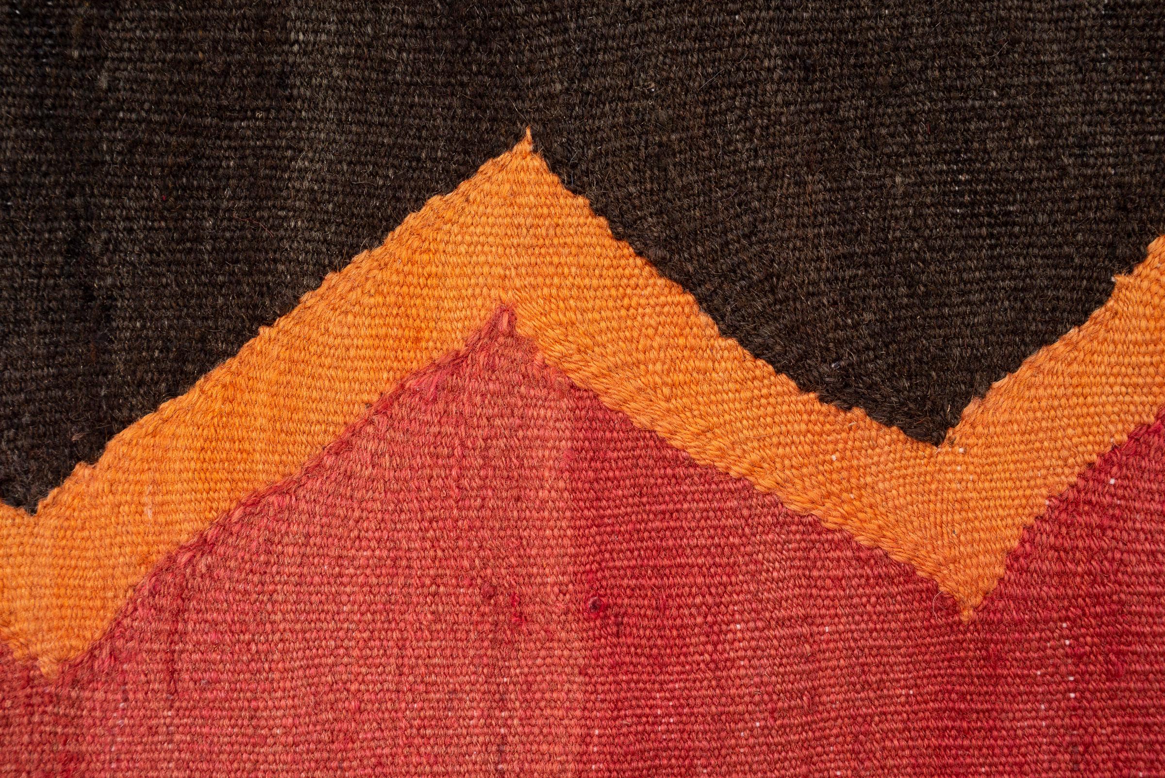 Antique Zanjan 7 Toranj Persian Kilim Rug