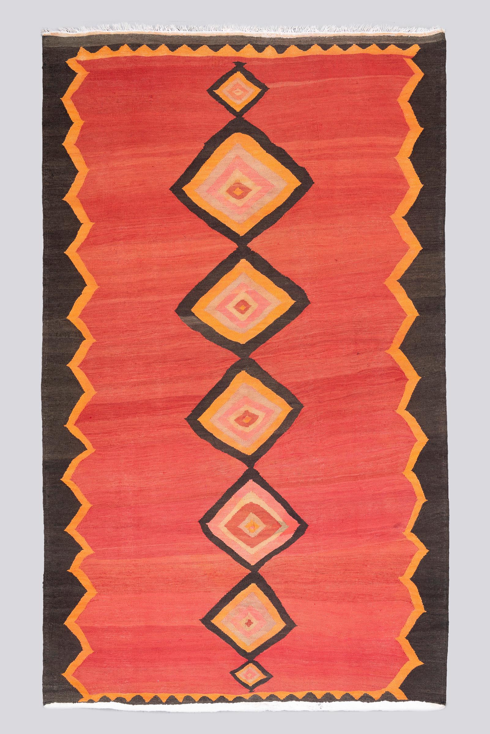 Antique Zanjan 7 Toranj Kilim 4.4SQM