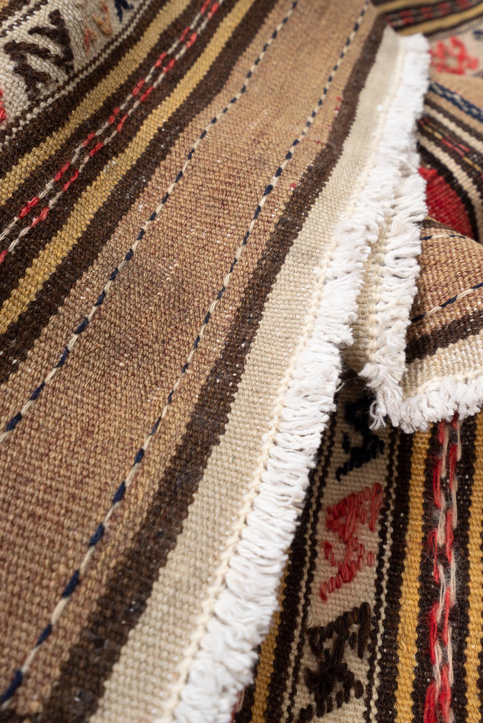 Vintage Quchan Muharramat Persian Kilim Rug