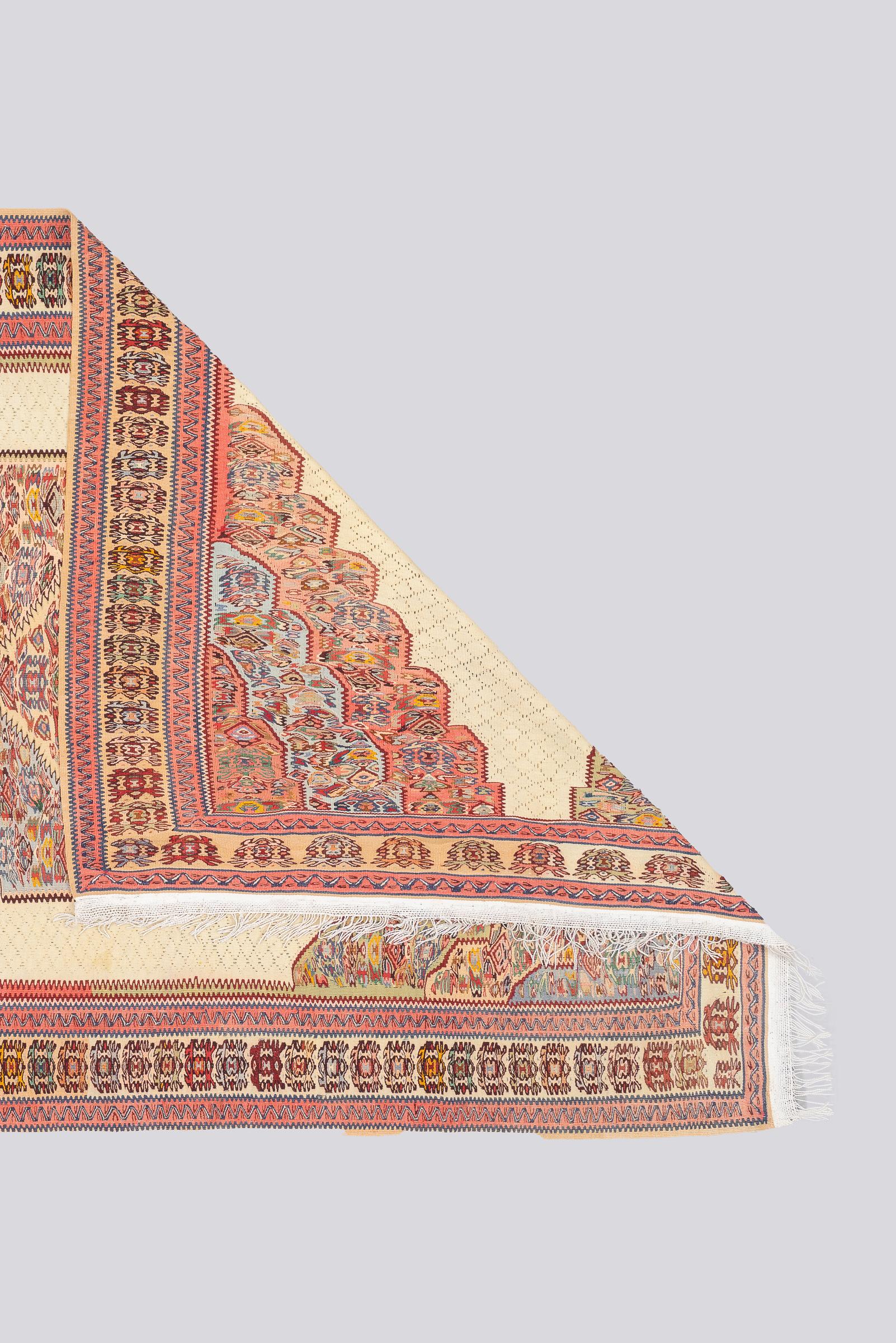 Vintage Fine Sanneh Persian Kilim Rug