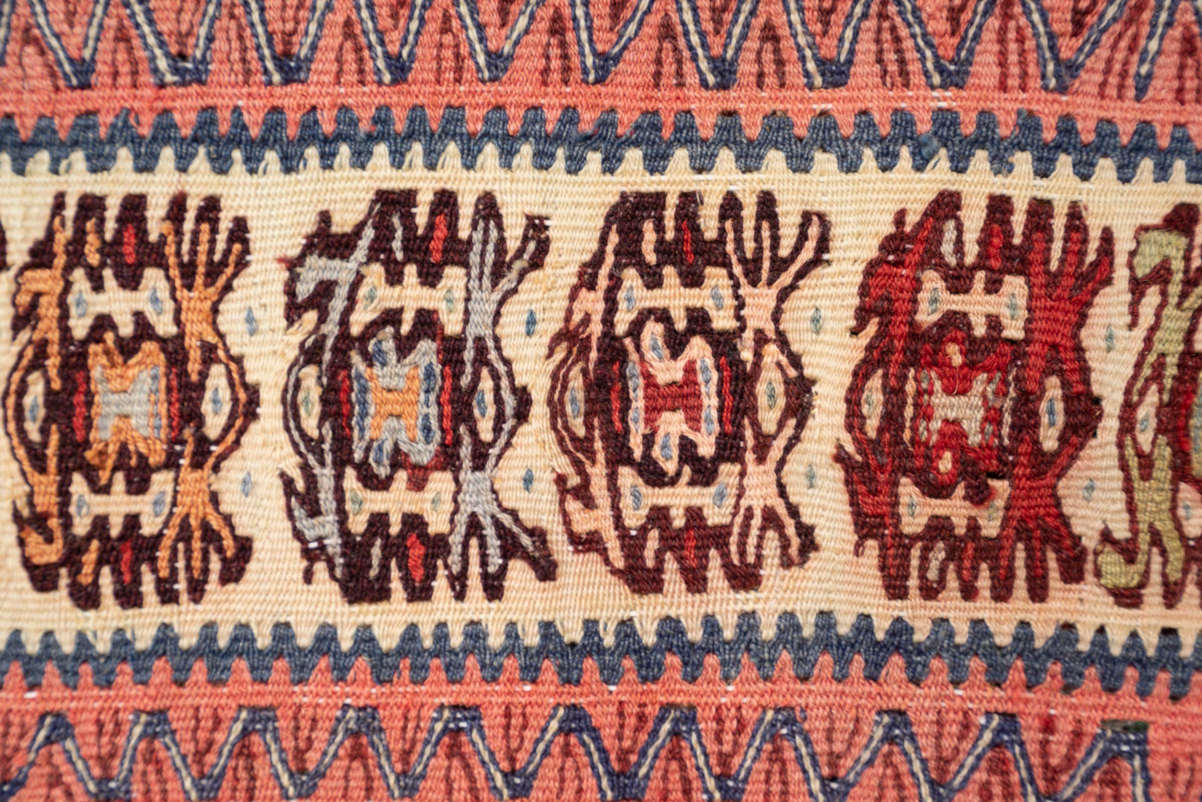 Vintage Fine Sanneh Persian Kilim Rug