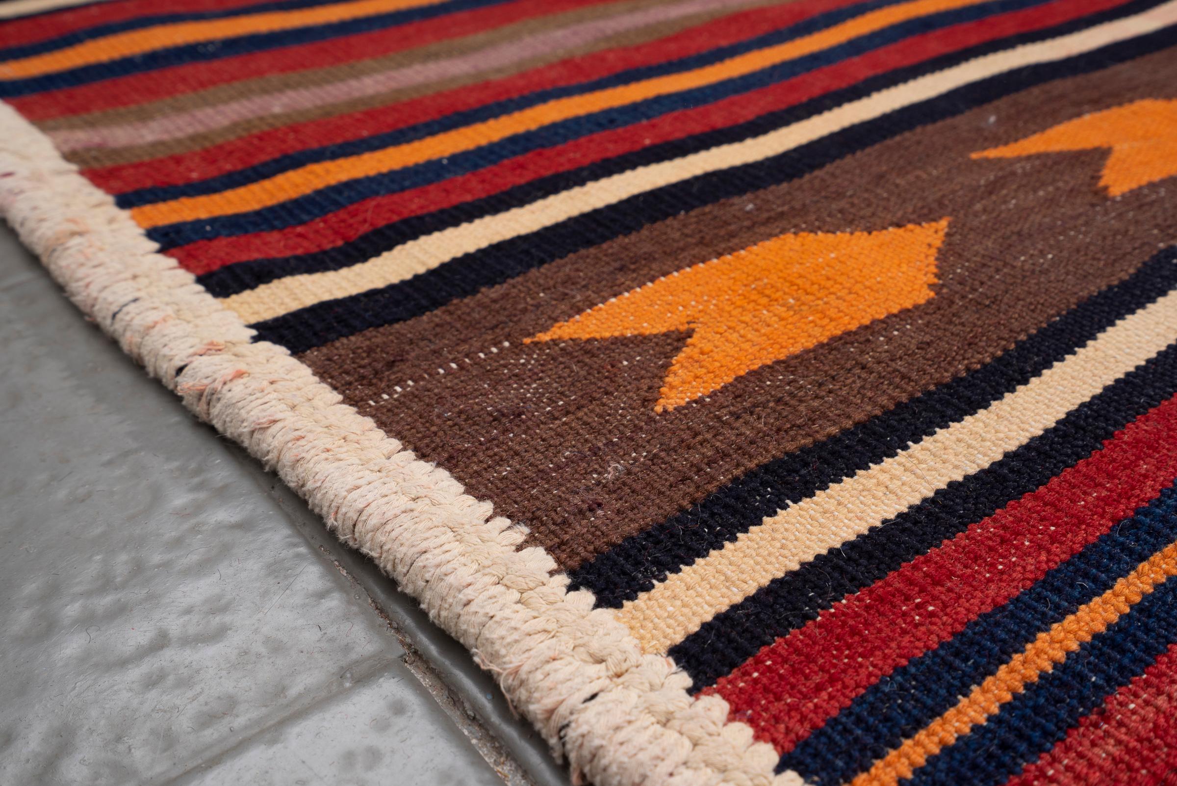 Vintage Lor Fars Stripes Persian Kilim Rug