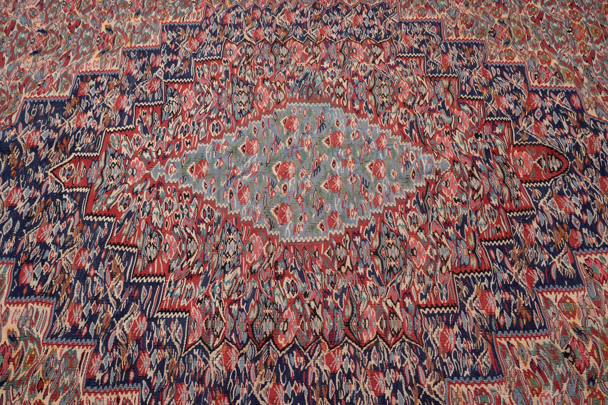 Vintage Sanneh Fine Persian Kilim Rug