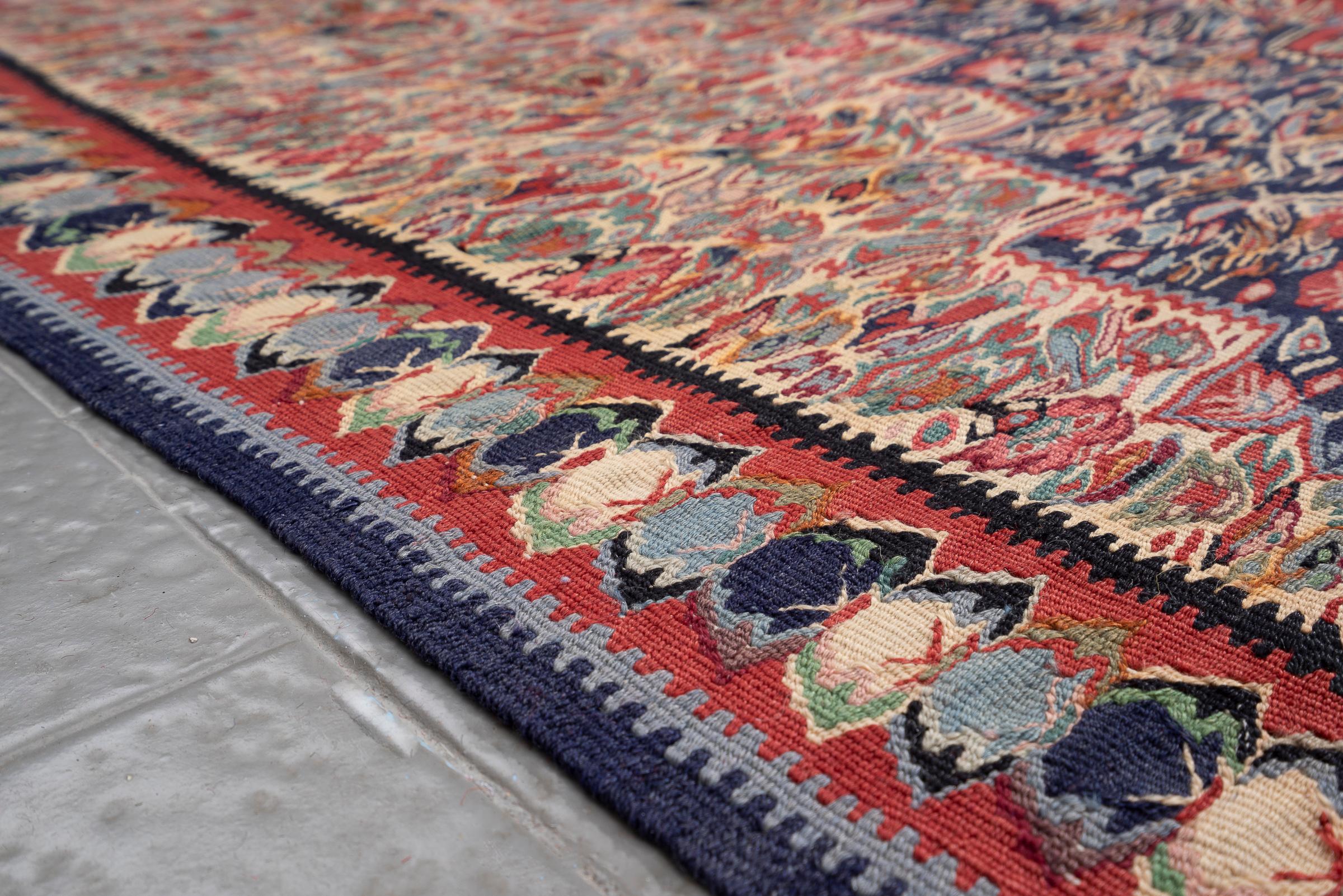 Vintage Sanneh Fine Persian Kilim Rug