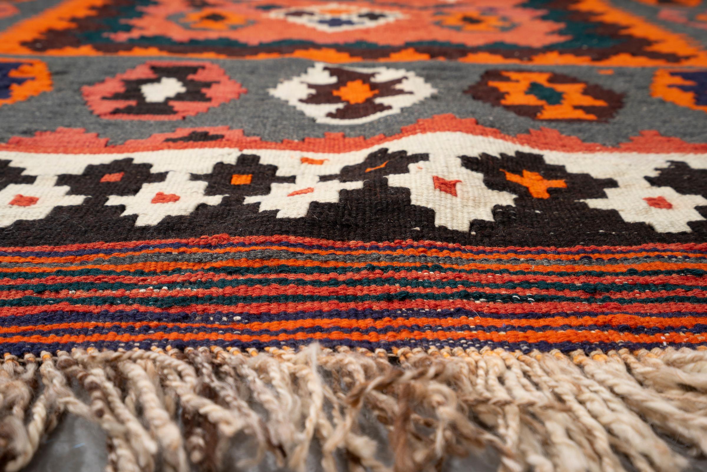 Vintage Qashqai Persian Kilim Rug