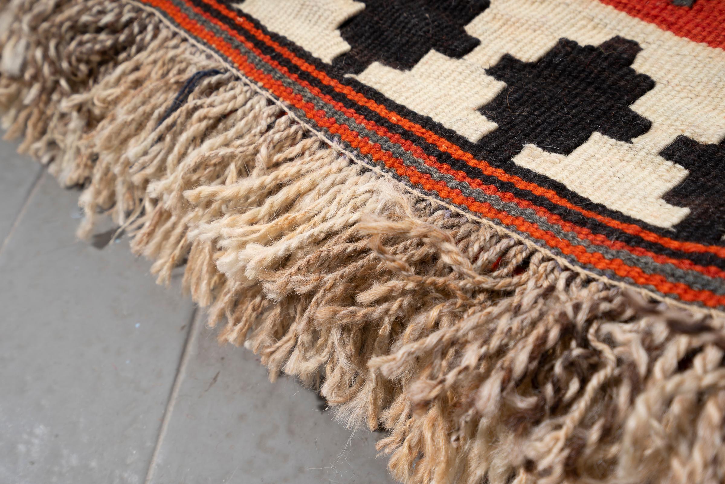 Vintage Qashqai Persian Kilim Rug
