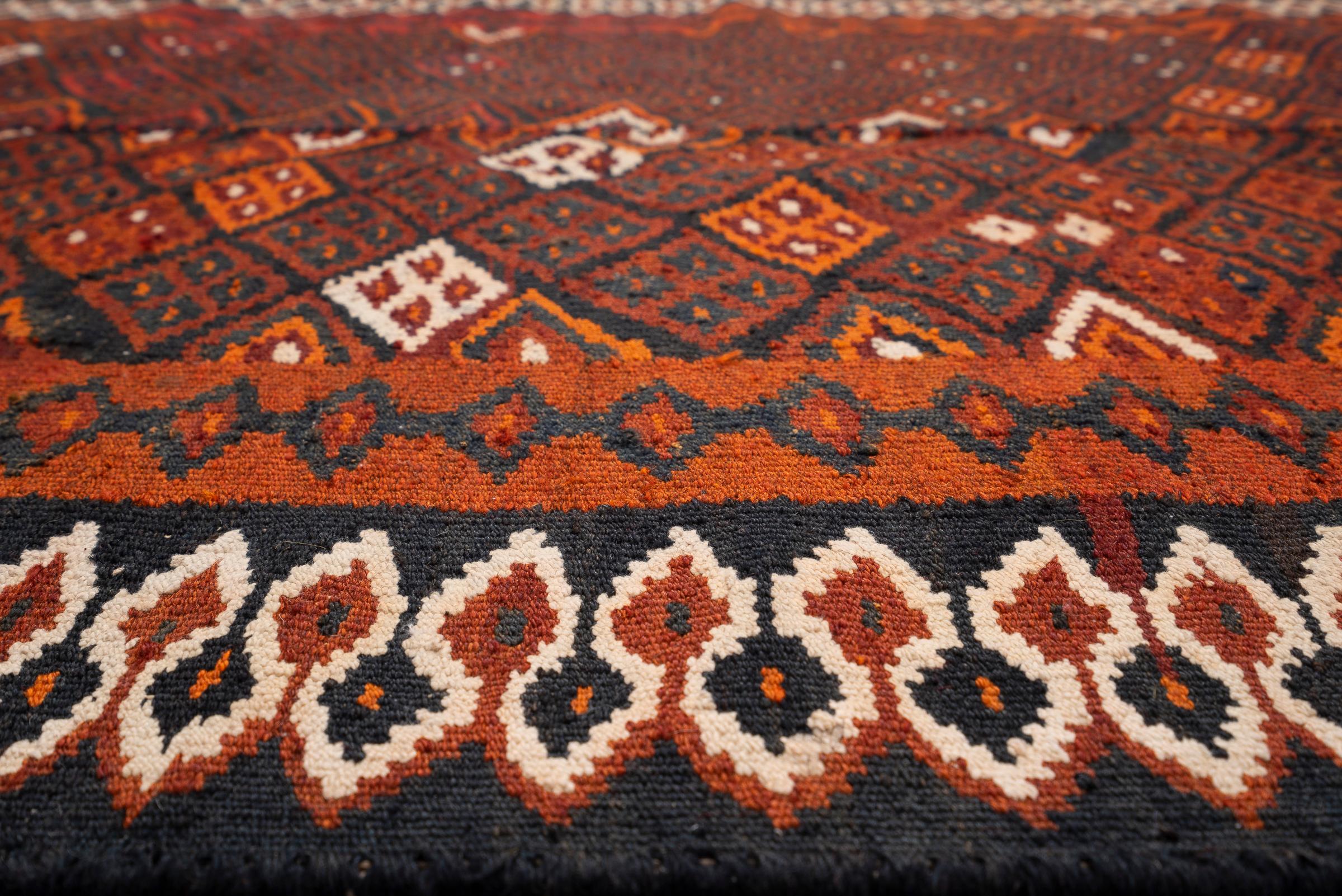Vintage Rare Fine Bakhtiari Engagement Persian Kilim Rug