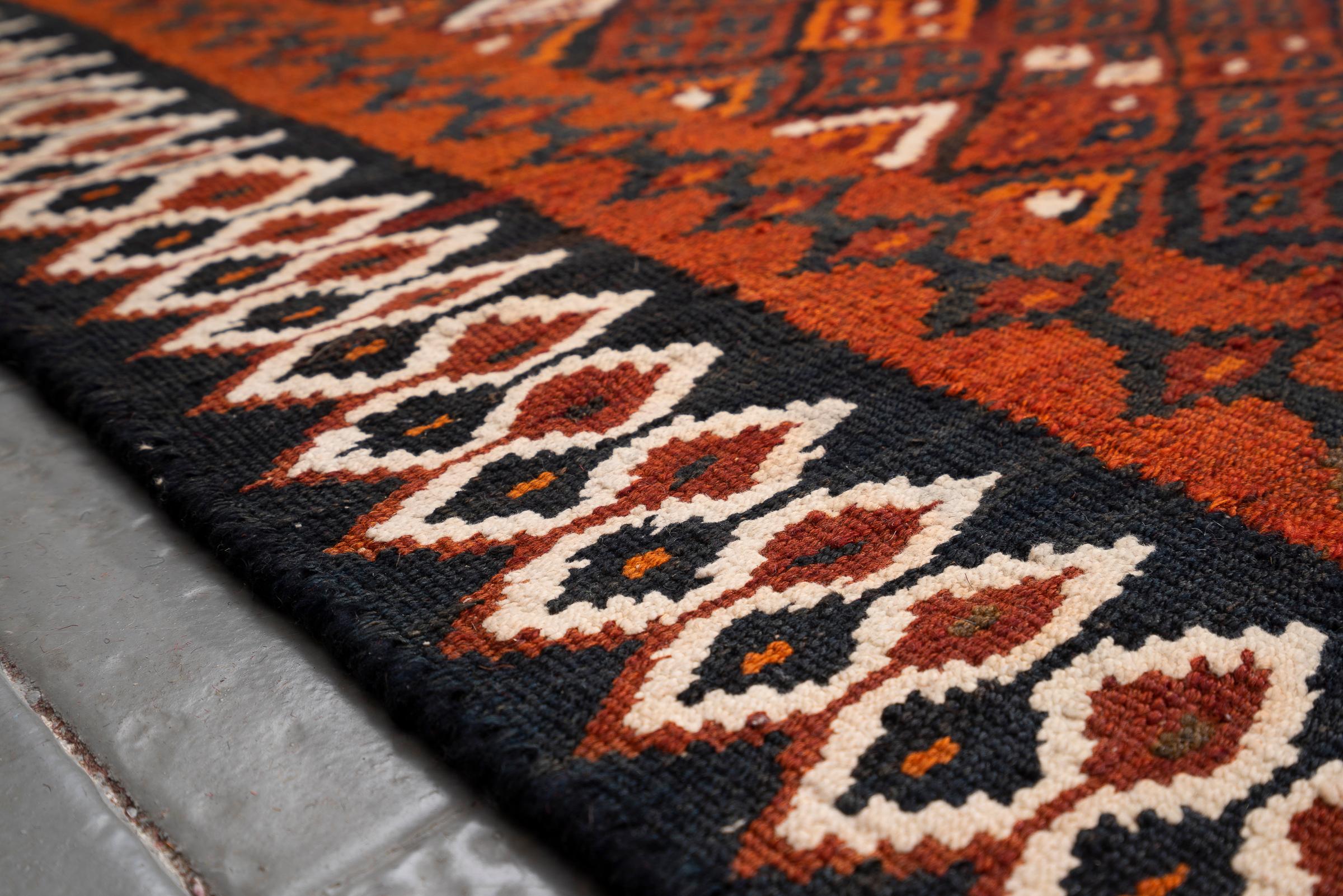 Vintage Rare Fine Bakhtiari Engagement Persian Kilim Rug