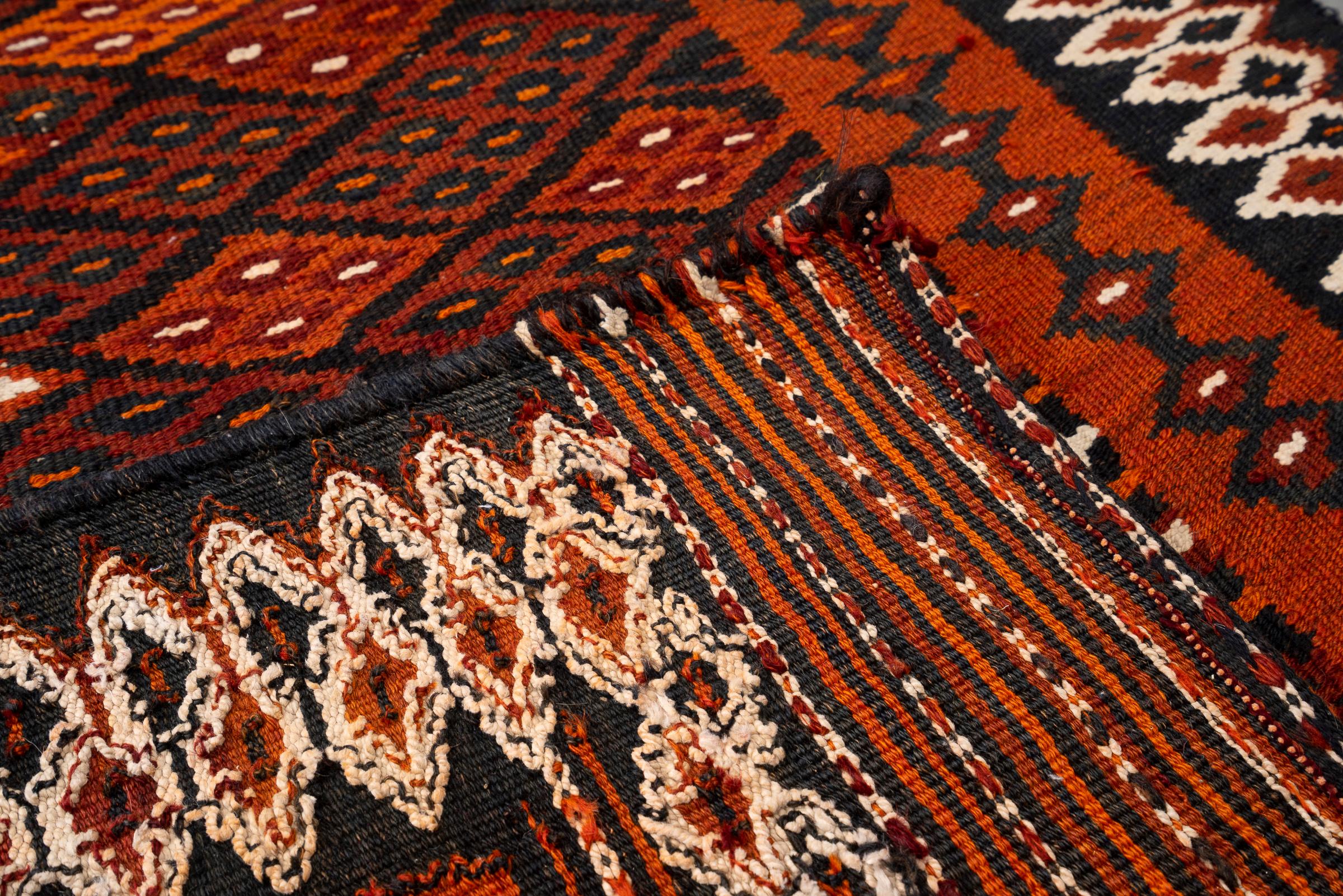 Vintage Rare Fine Bakhtiari Engagement Persian Kilim Rug