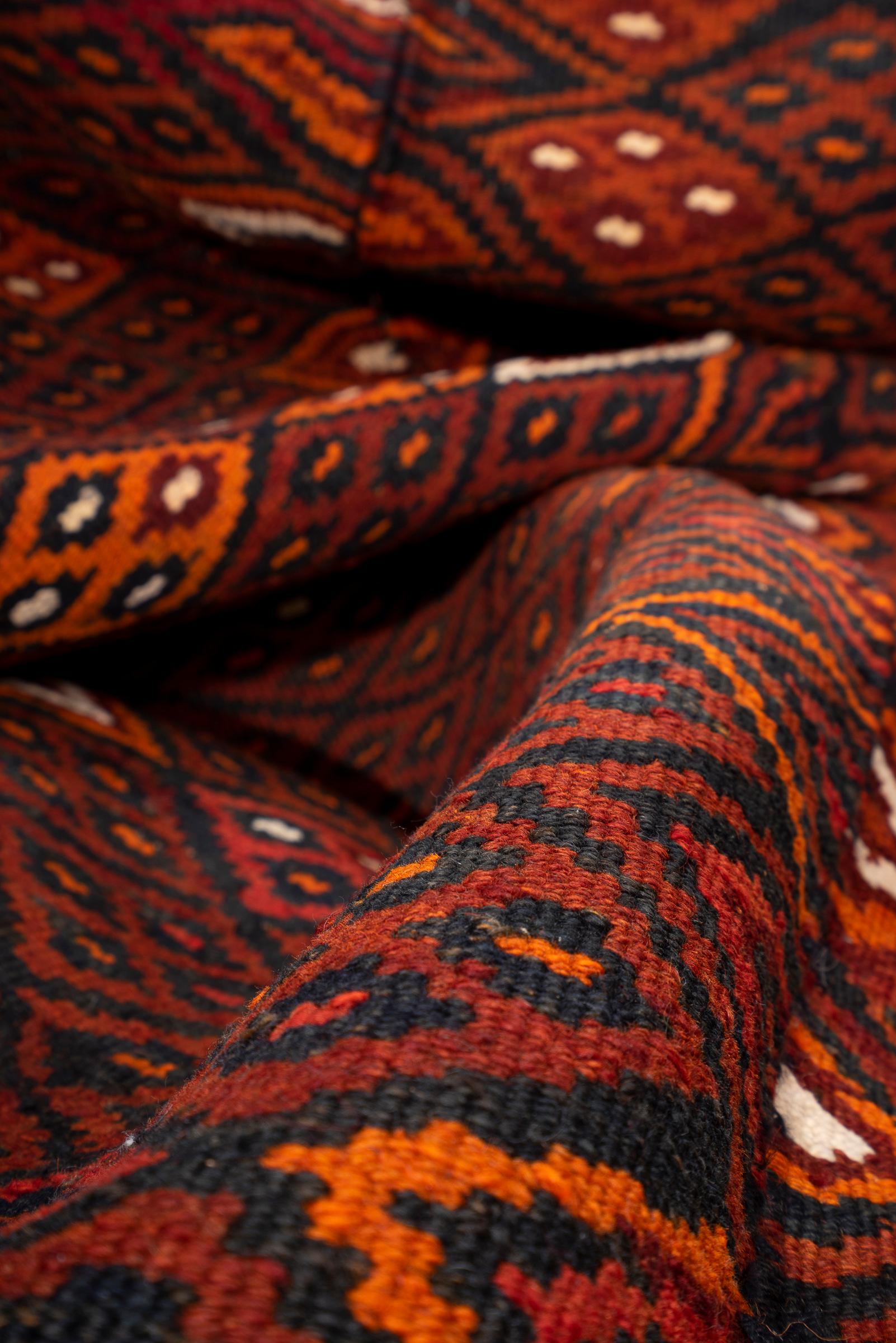 Vintage Rare Fine Bakhtiari Engagement Persian Kilim Rug