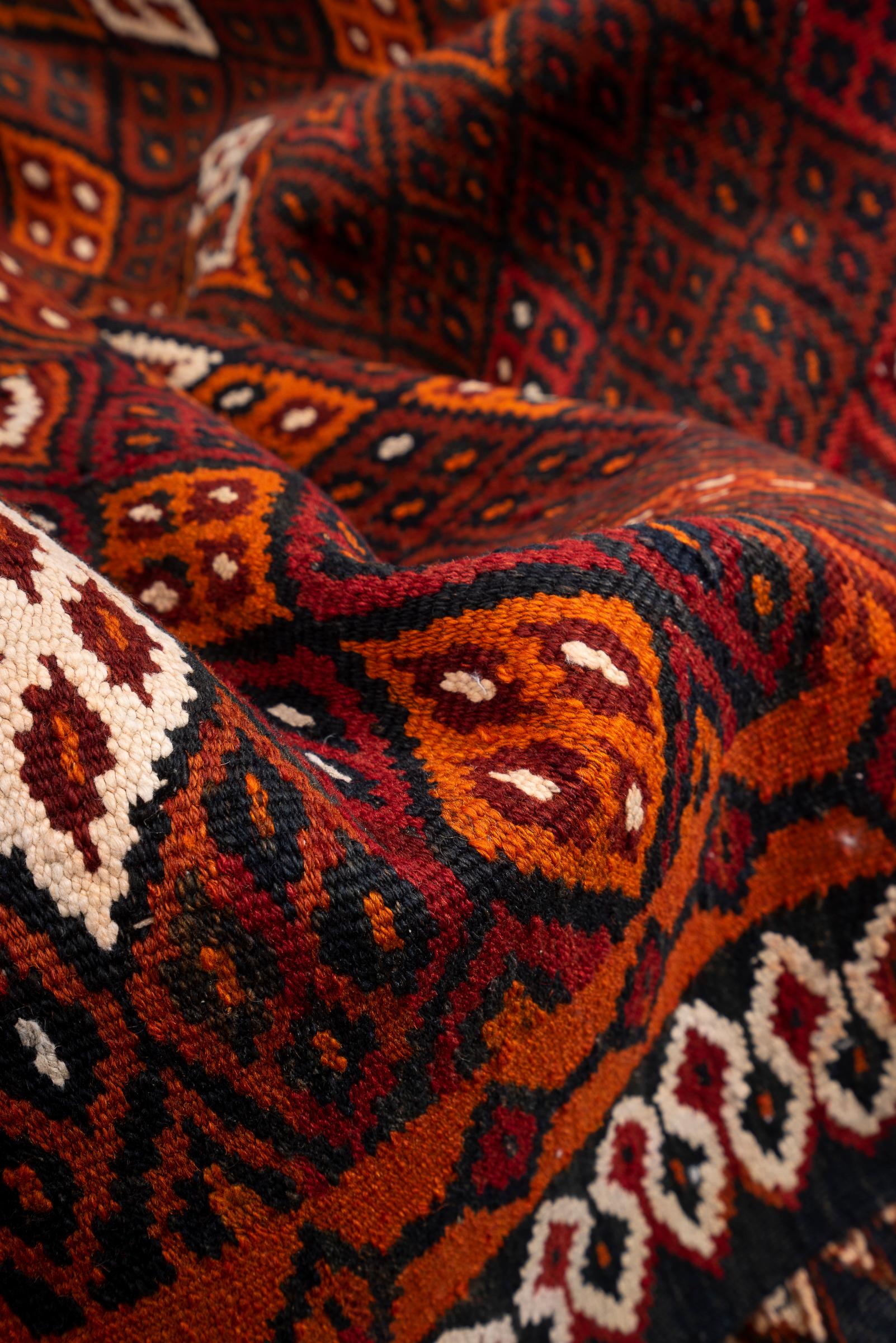 Vintage Rare Fine Bakhtiari Engagement Persian Kilim Rug