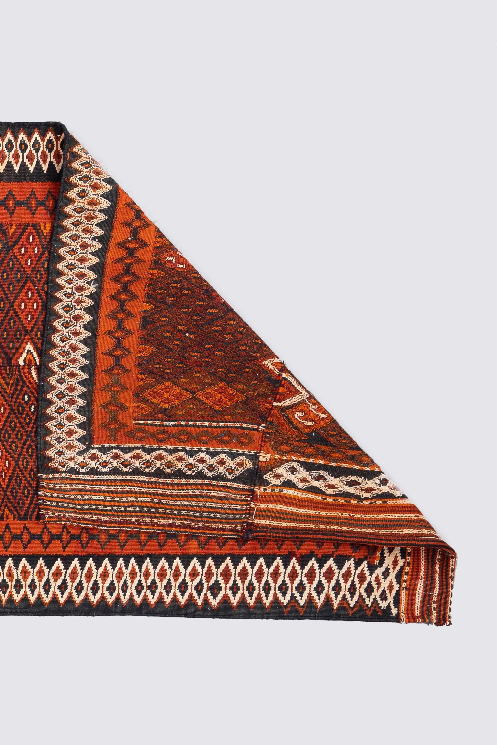 Vintage Rare Fine Bakhtiari Engagement Persian Kilim Rug