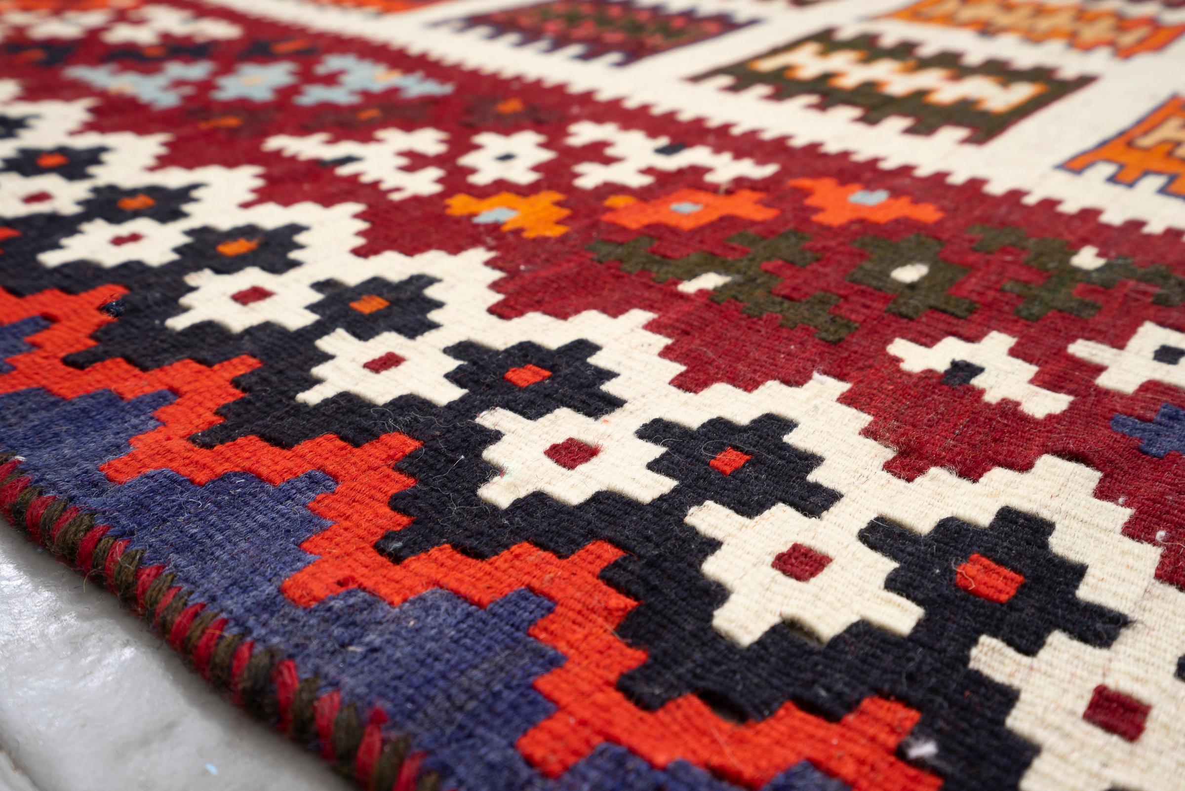 New Weave Qashqai Firuz Abad Persian Kilim Rug