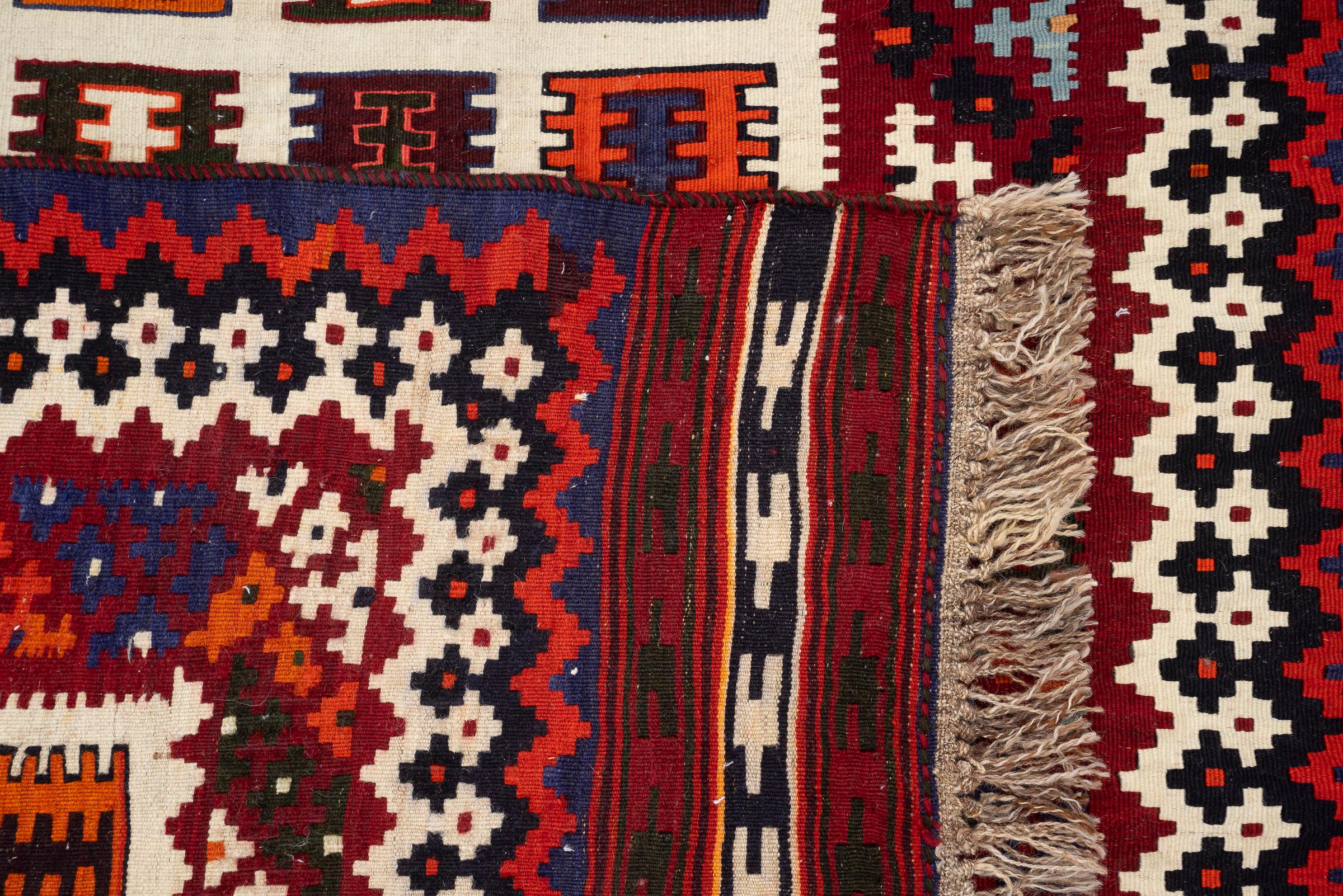 New Weave Qashqai Firuz Abad Persian Kilim Rug