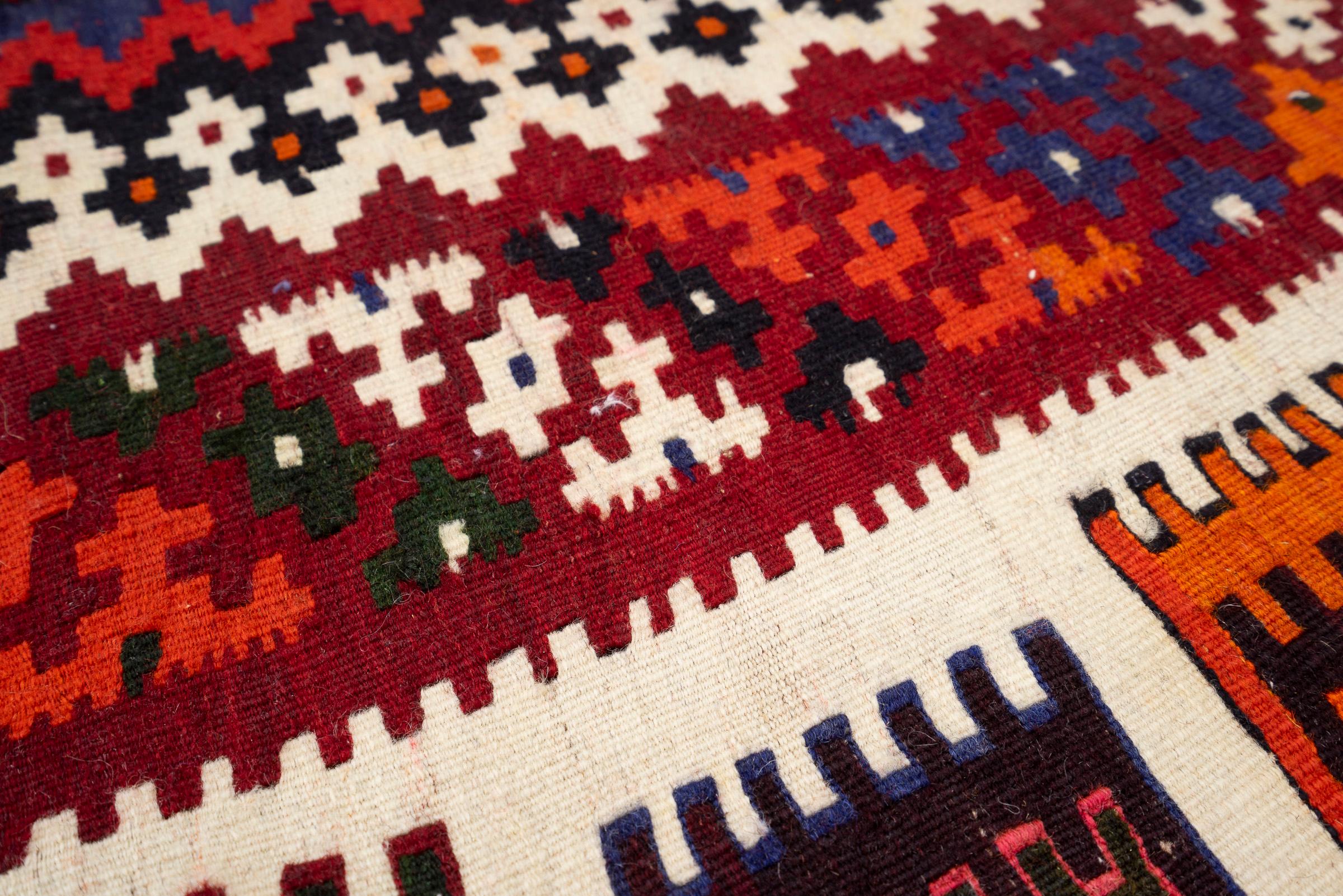 New Weave Qashqai Firuz Abad Persian Kilim Rug