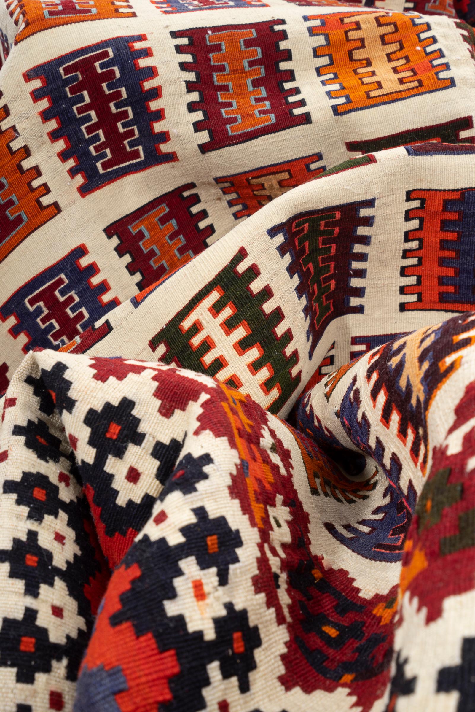 New Weave Qashqai Firuz Abad Persian Kilim Rug