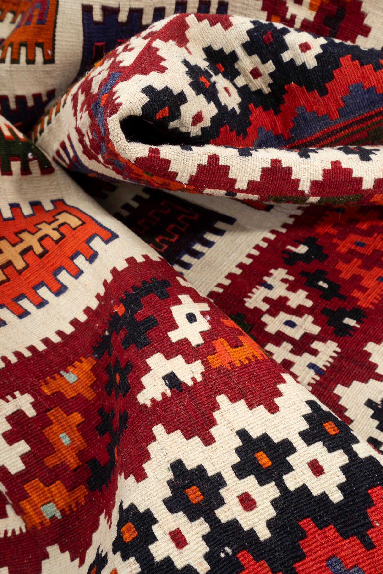 New Weave Qashqai Firuz Abad Persian Kilim Rug