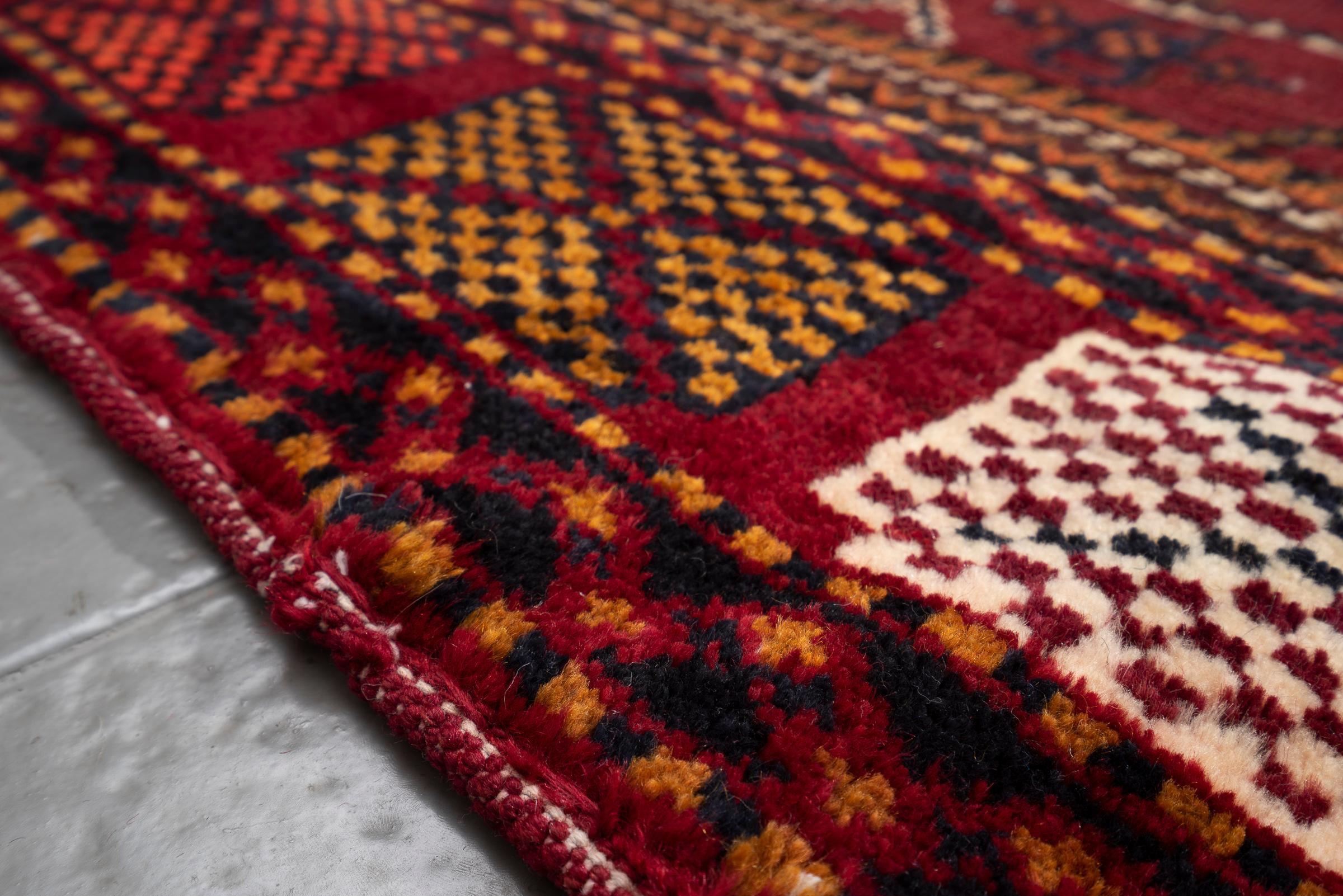 Vintage Bakhtiari Persian Tacheh Face 2