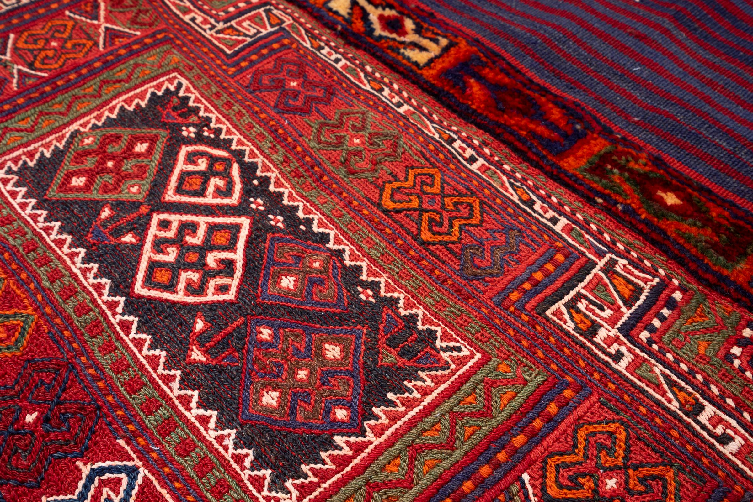Vintage Bakhtiari Persian Tacheh Face