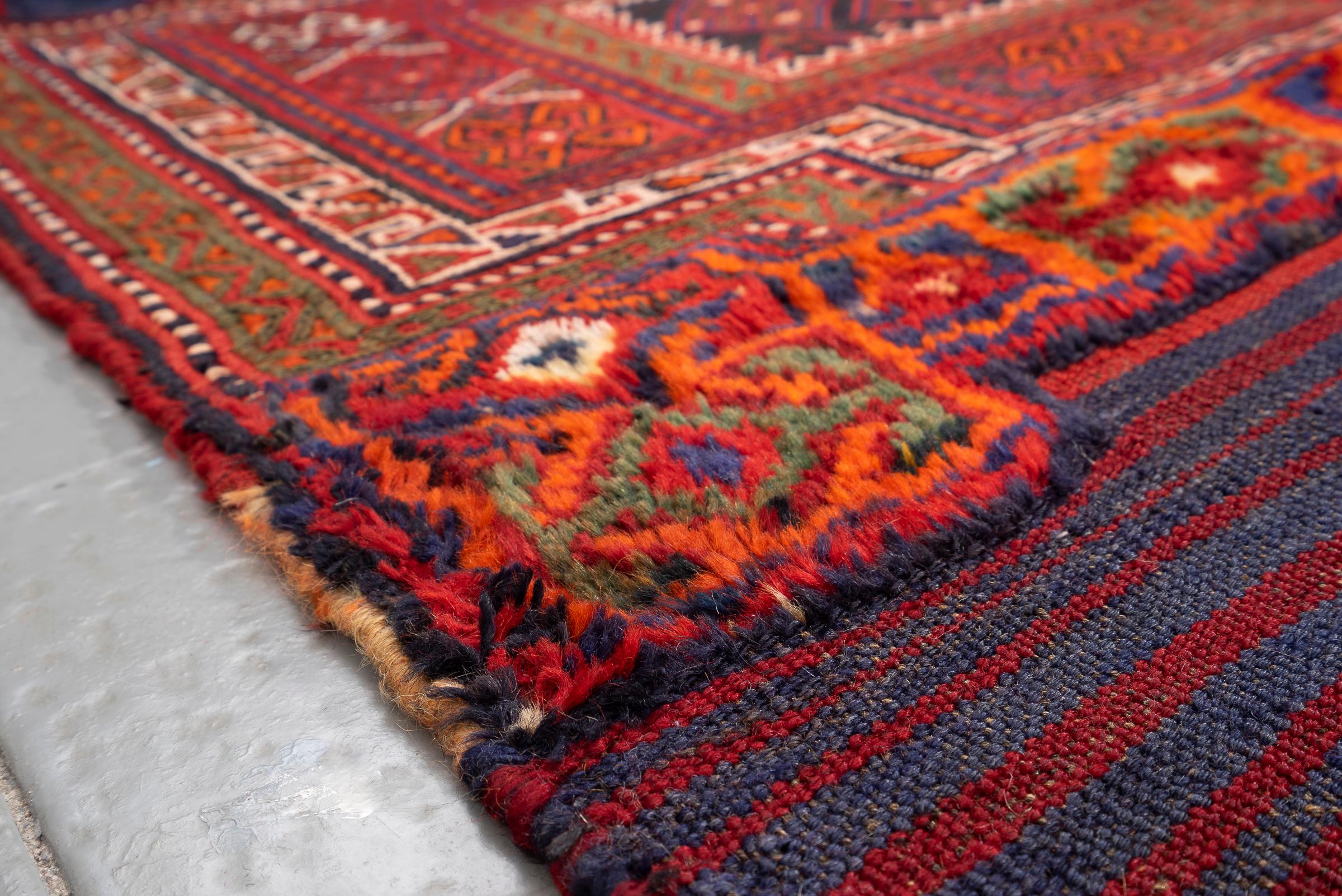 Vintage Bakhtiari Persian Tacheh Face
