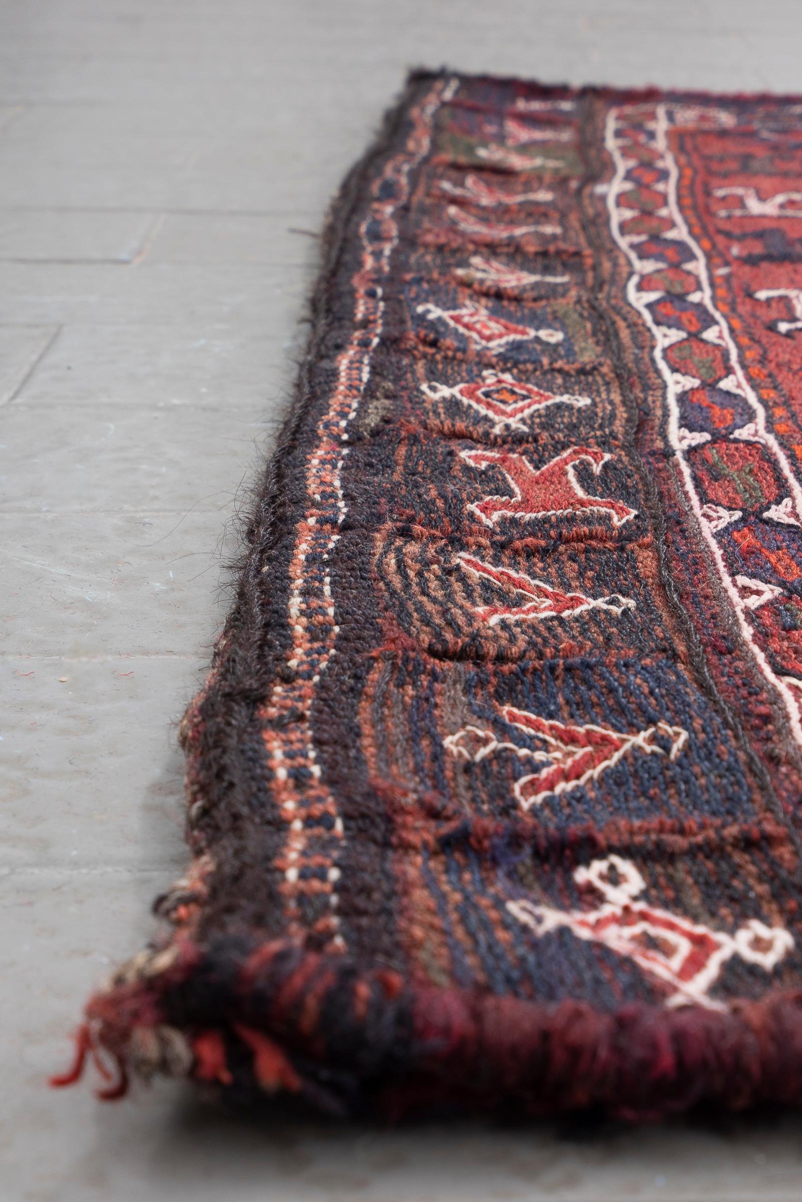 Vintage Bakhtiari Double Persian Tacheh