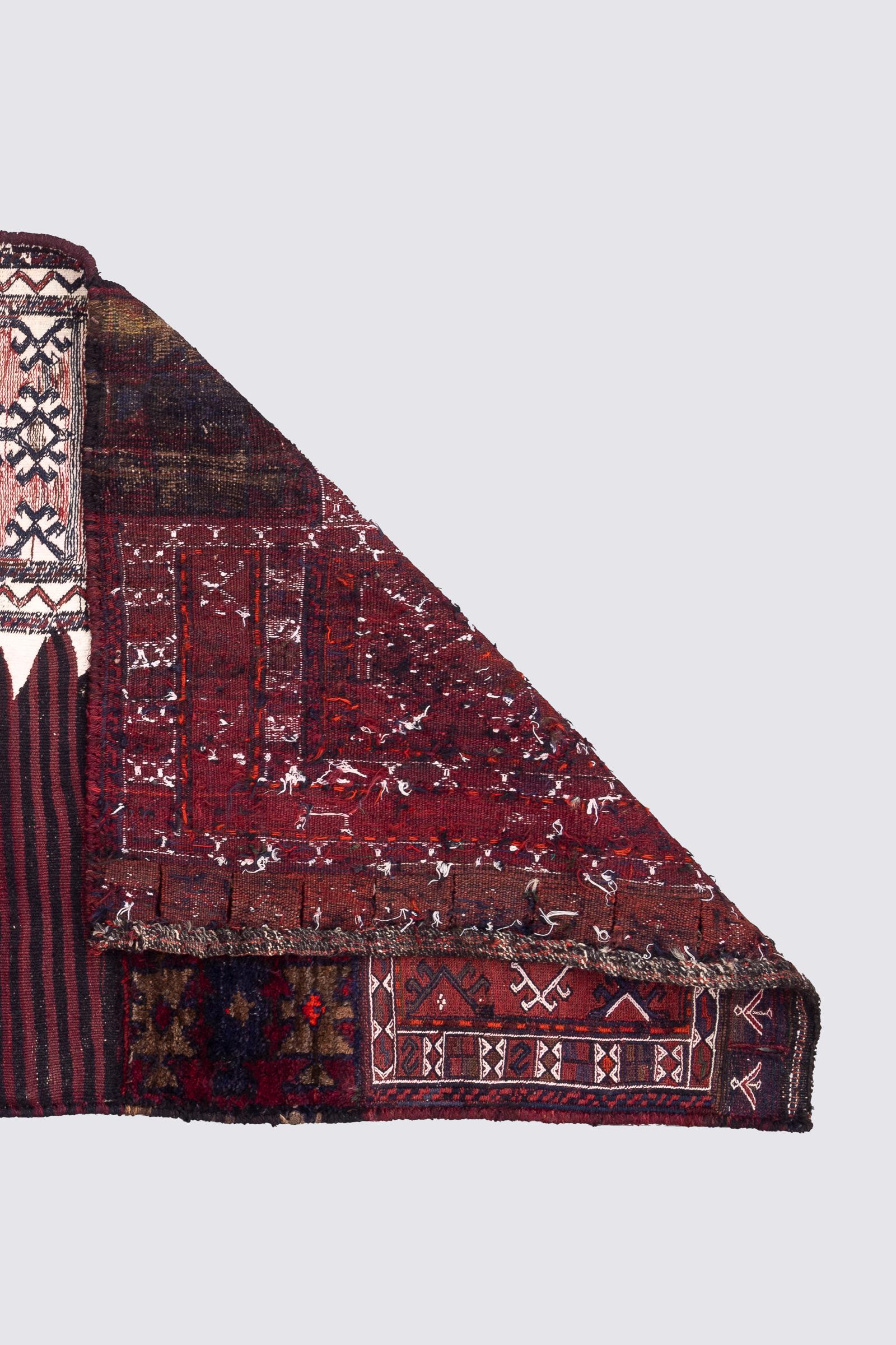 Vintage Bakhtiari Double Persian Tacheh
