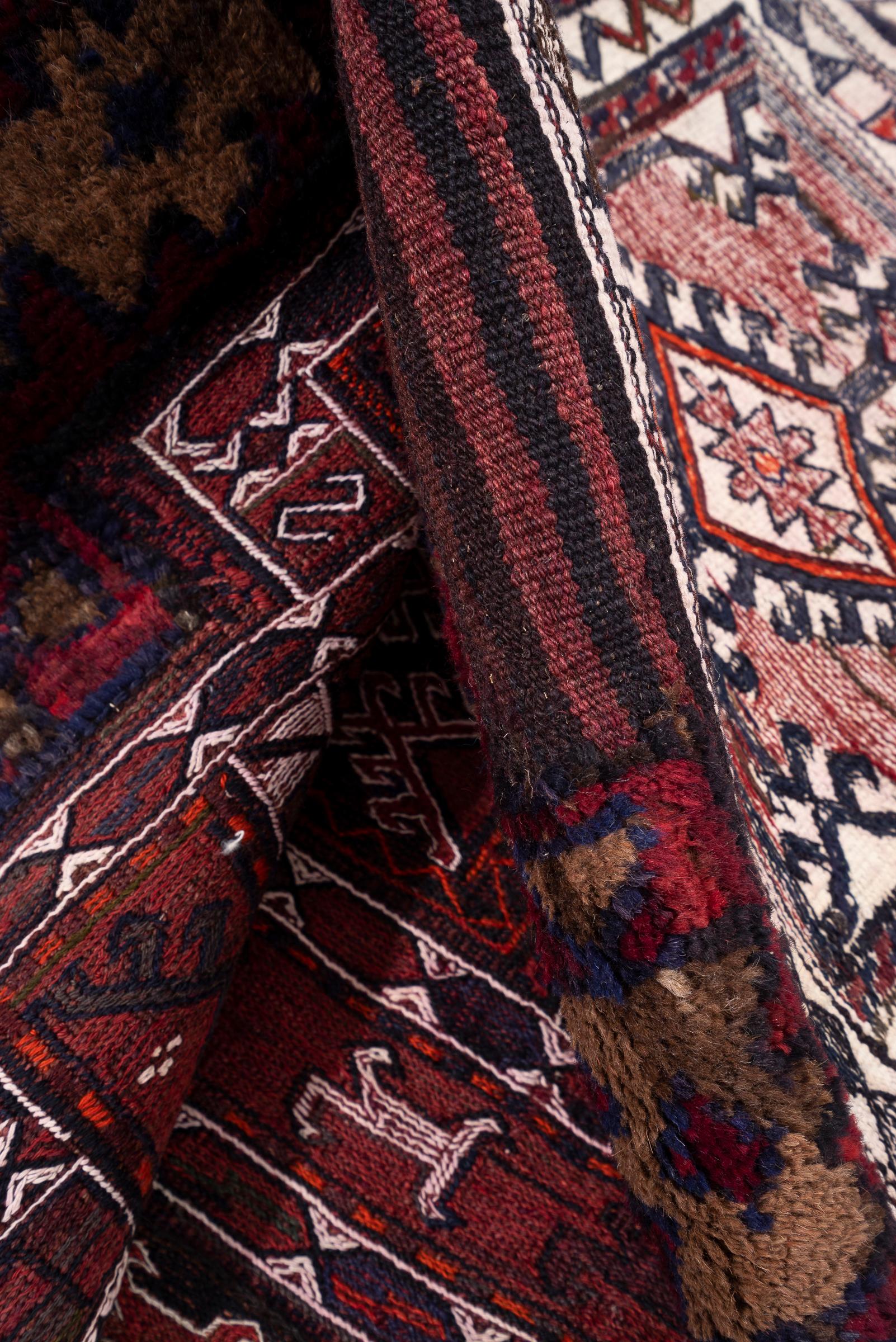 Vintage Bakhtiari Double Persian Tacheh