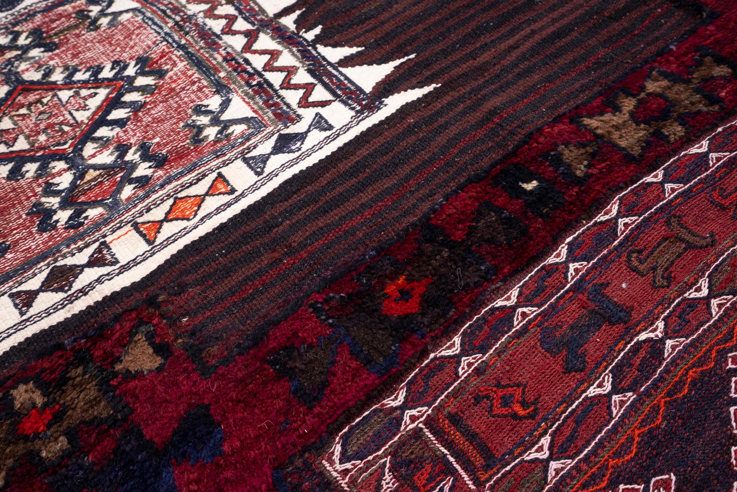 Vintage Bakhtiari Double Persian Tacheh