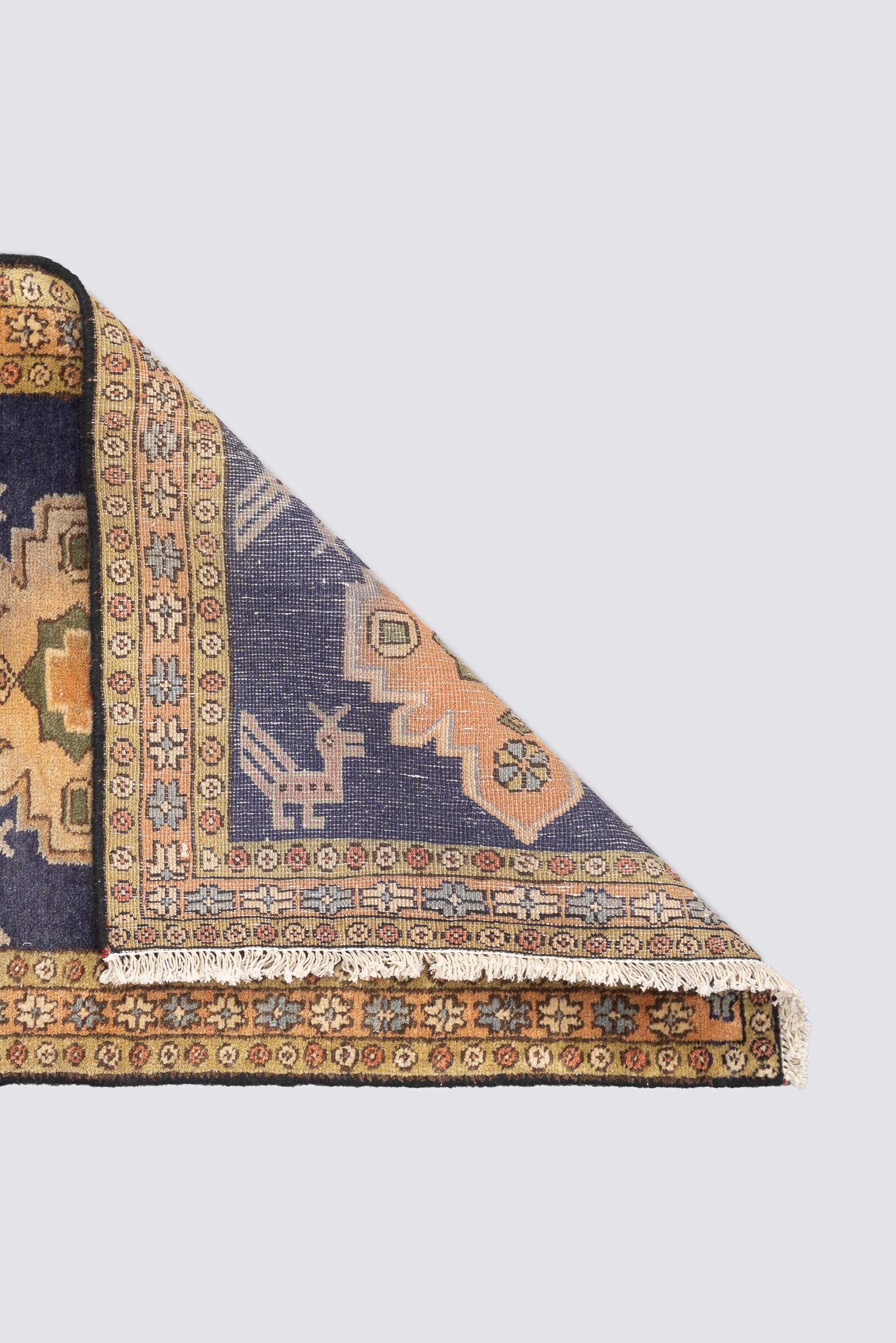 Vintage Ardabil Morqi Persian Poshti Rug 2